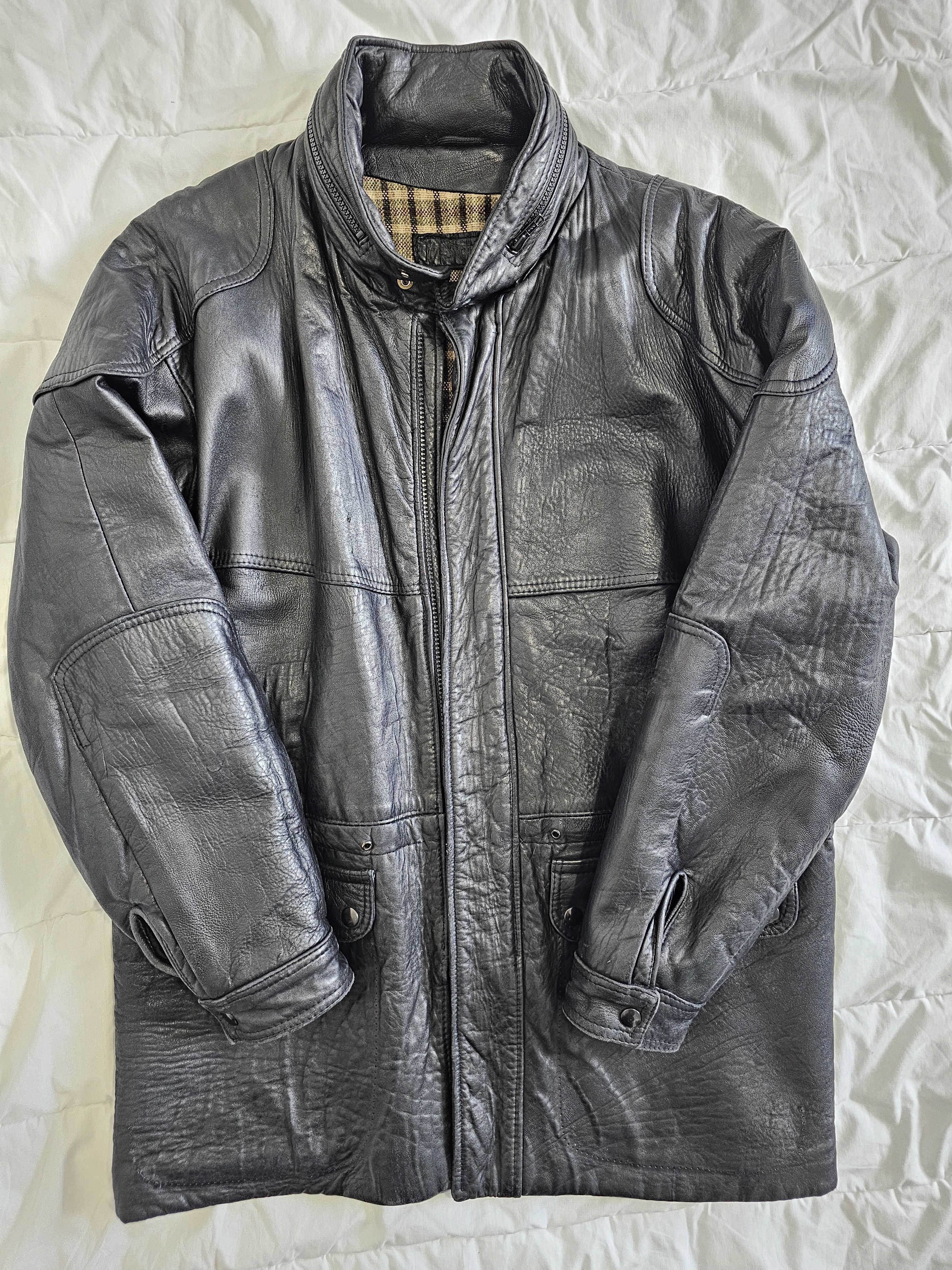 Yves Saint Laurent Vintage Yves Saint Laurent leather jacket Size US L / EU 52-54 / 3 - 3 Thumbnail