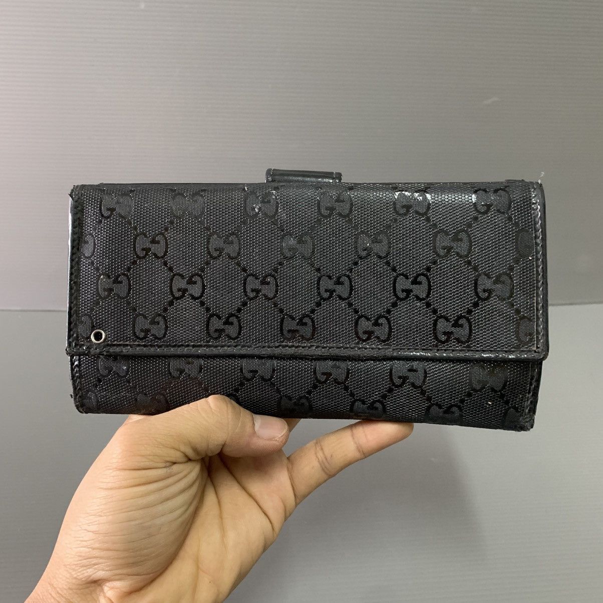 Gucci Gucci Black Long Wallet Size ONE SIZE - 2 Thumbnail