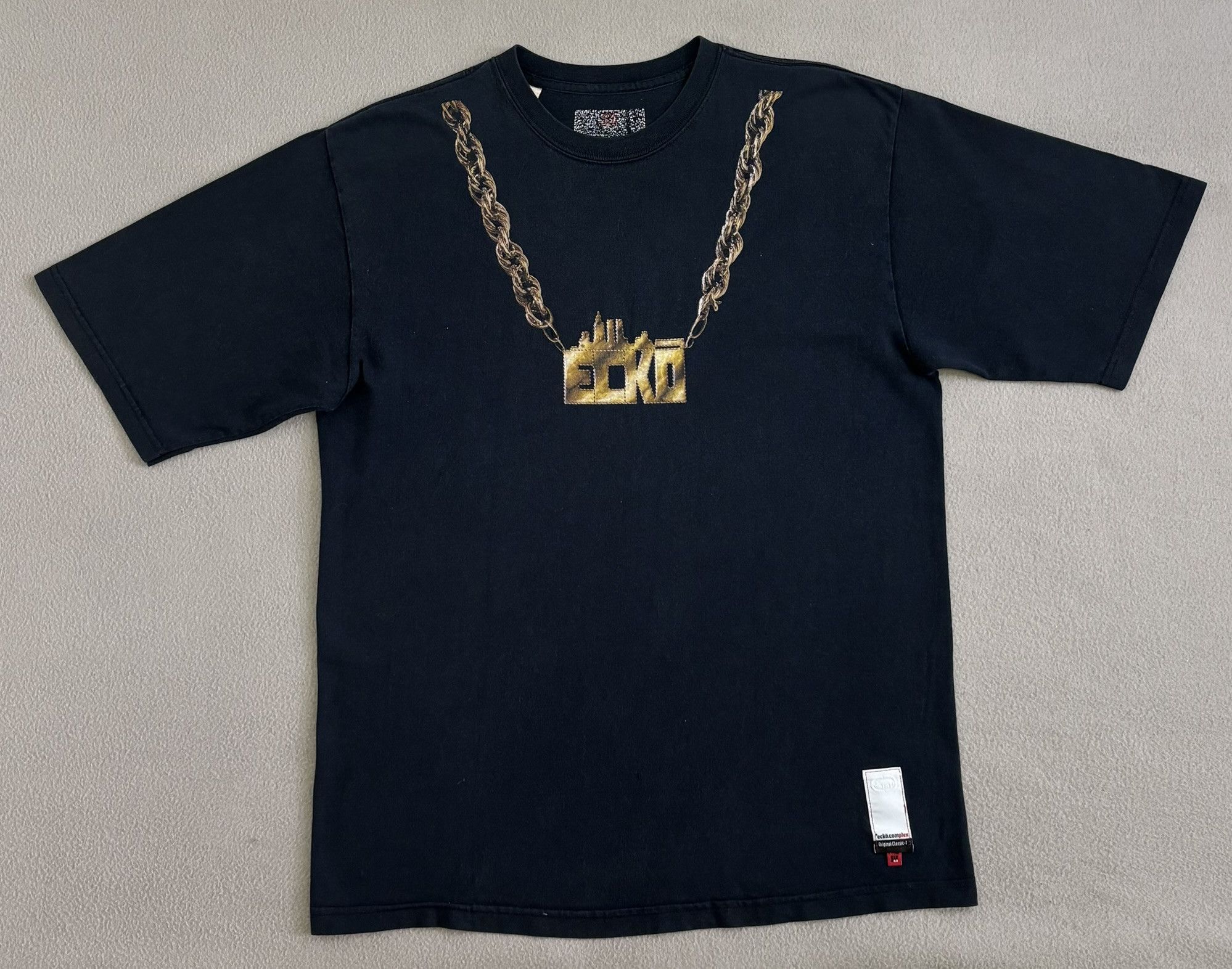Ecko Unltd. × Vintage Ecko Complex Gold Ecko necklace T-shirt vintage Medium Size US M / EU 48-50 / 2 - 5 Thumbnail
