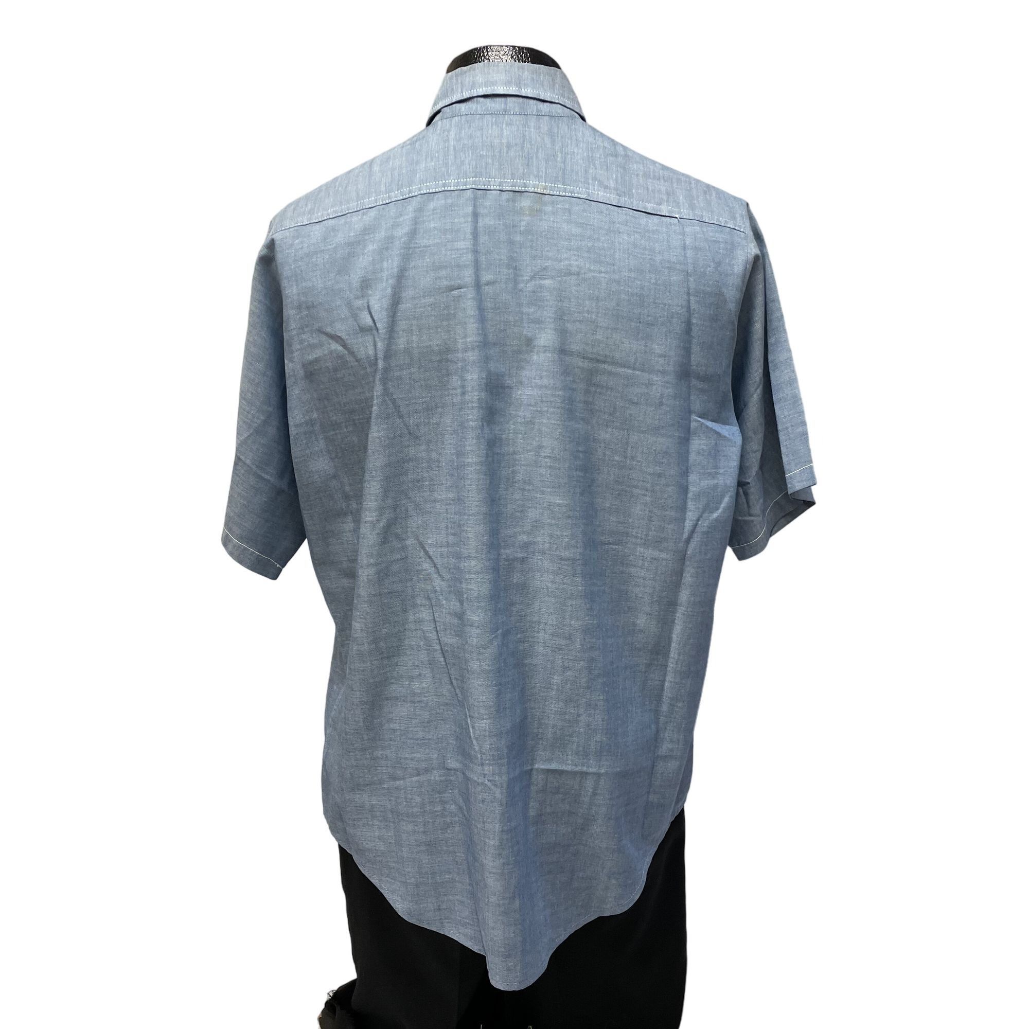 Big Mac Vtg Penneys Big Mac CHAMBRAY Mechanic Work SHOP Shirt Size US XL / EU 56 / 4 - 3 Thumbnail