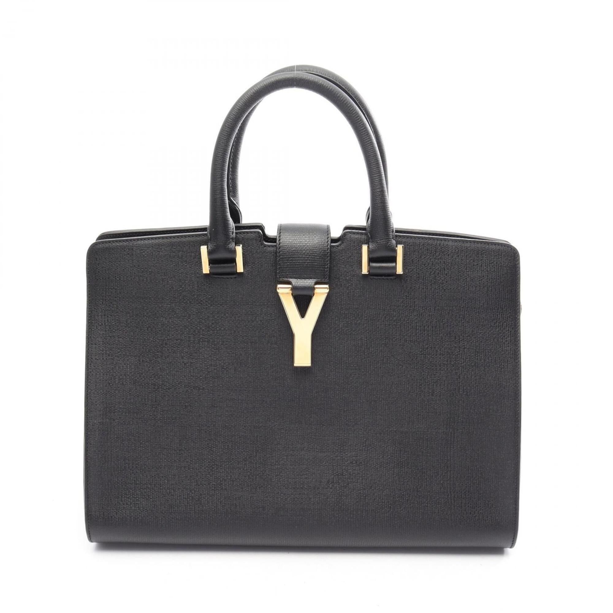 Yves Saint Laurent Yves Saint Laurent Cabas Chic Handbag, Leather, Women's, Black, 400660 Size ONE SIZE - 1 Thumbnail