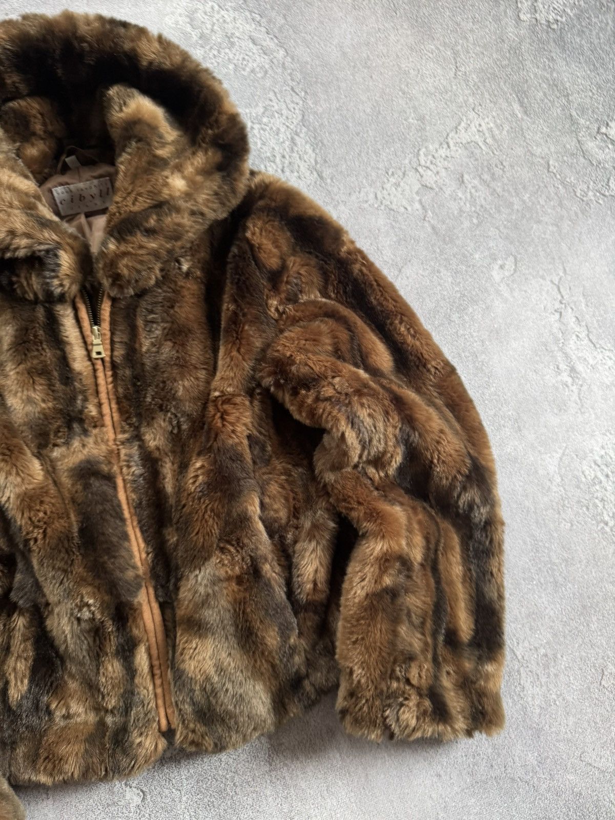 Hysteric Glamour CIBYLL 38/M retro vintage faux fur coat jacket Y2K L.G.B. Size M / US 6-8 / IT 42-44 - 4 Thumbnail
