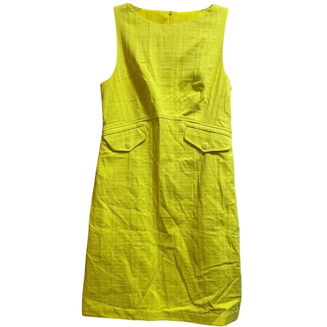 Trina Turk Yellow Atrina Dress Sleeveless Midi Size NWT