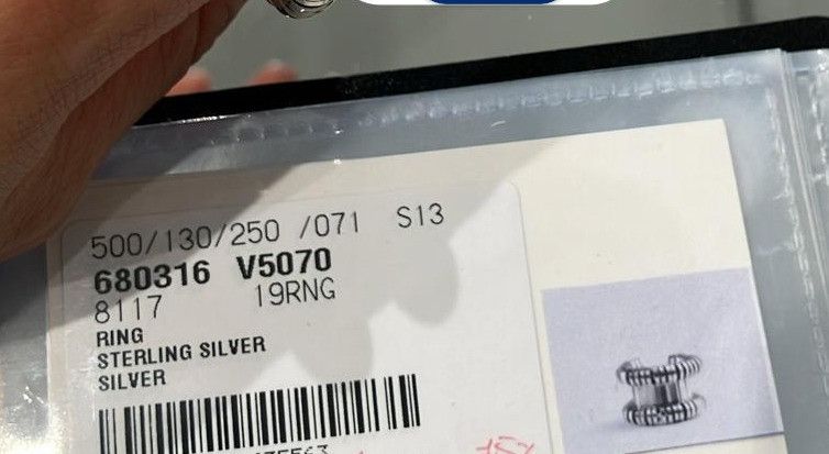 Bottega Veneta o1n1vont1124 Size: 19 / Ring in Silver Size ONE SIZE - 5 Thumbnail