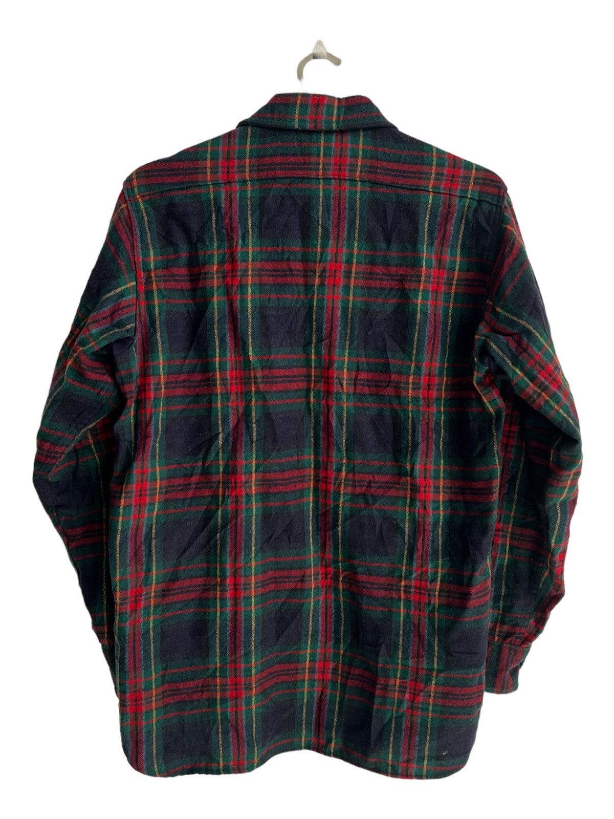 Vintage × Woolrich Woolen Mills 1980s Woolrich Red Tartan Checkered Wool Flannel Shirt Size US M / EU 48-50 / 2 - 5 Thumbnail