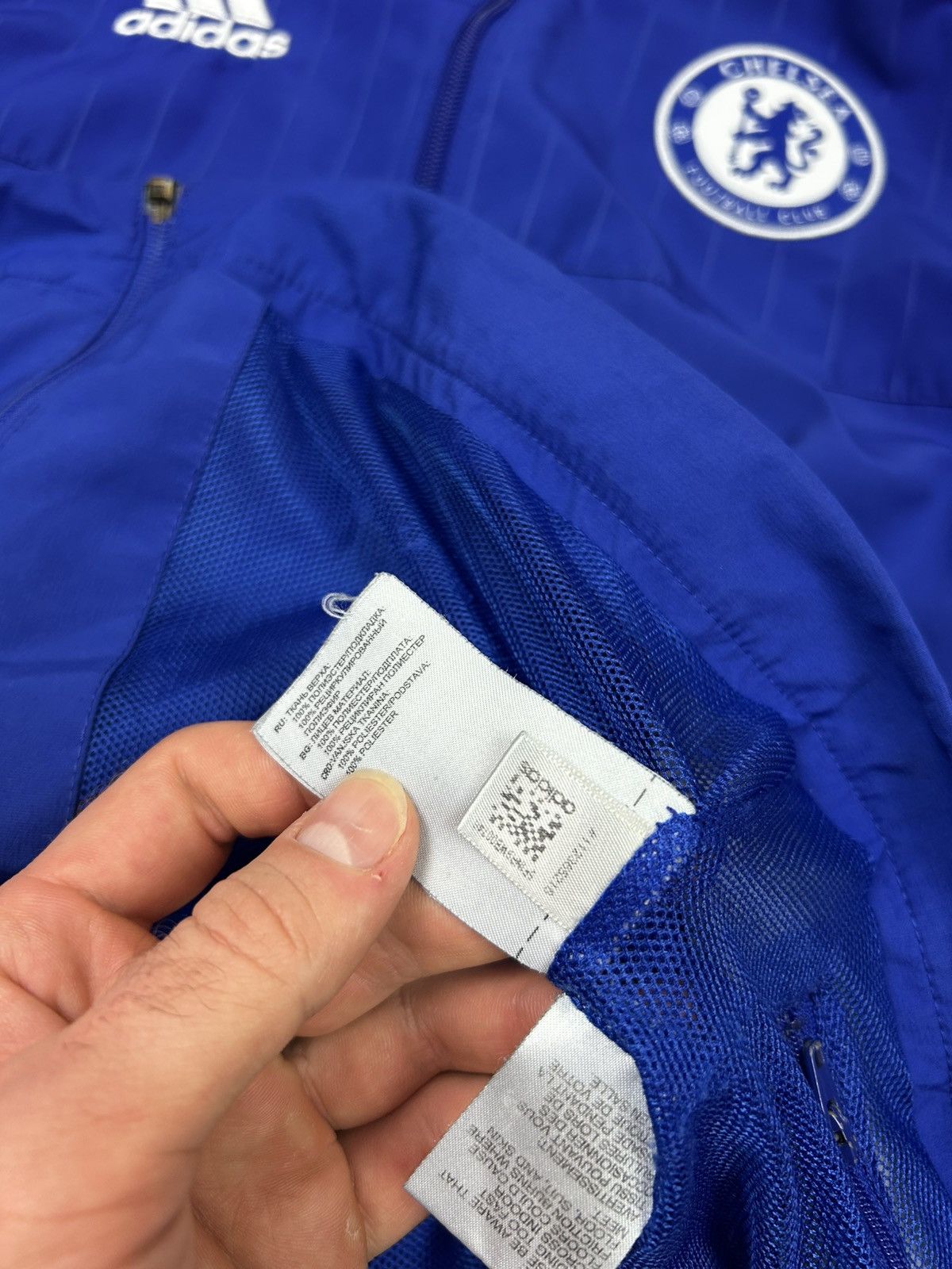 Adidas Adidas FC Chelsea Vintage Nylon Soccer Track Jacket Y2K Size US S / EU 44-46 / 1 - 9 Thumbnail