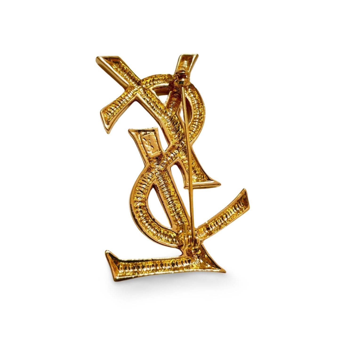 Yves Saint Laurent Vintage Yves Saint Laurent golden YSL logo brooch. Must have Size ONE SIZE - 5 Thumbnail