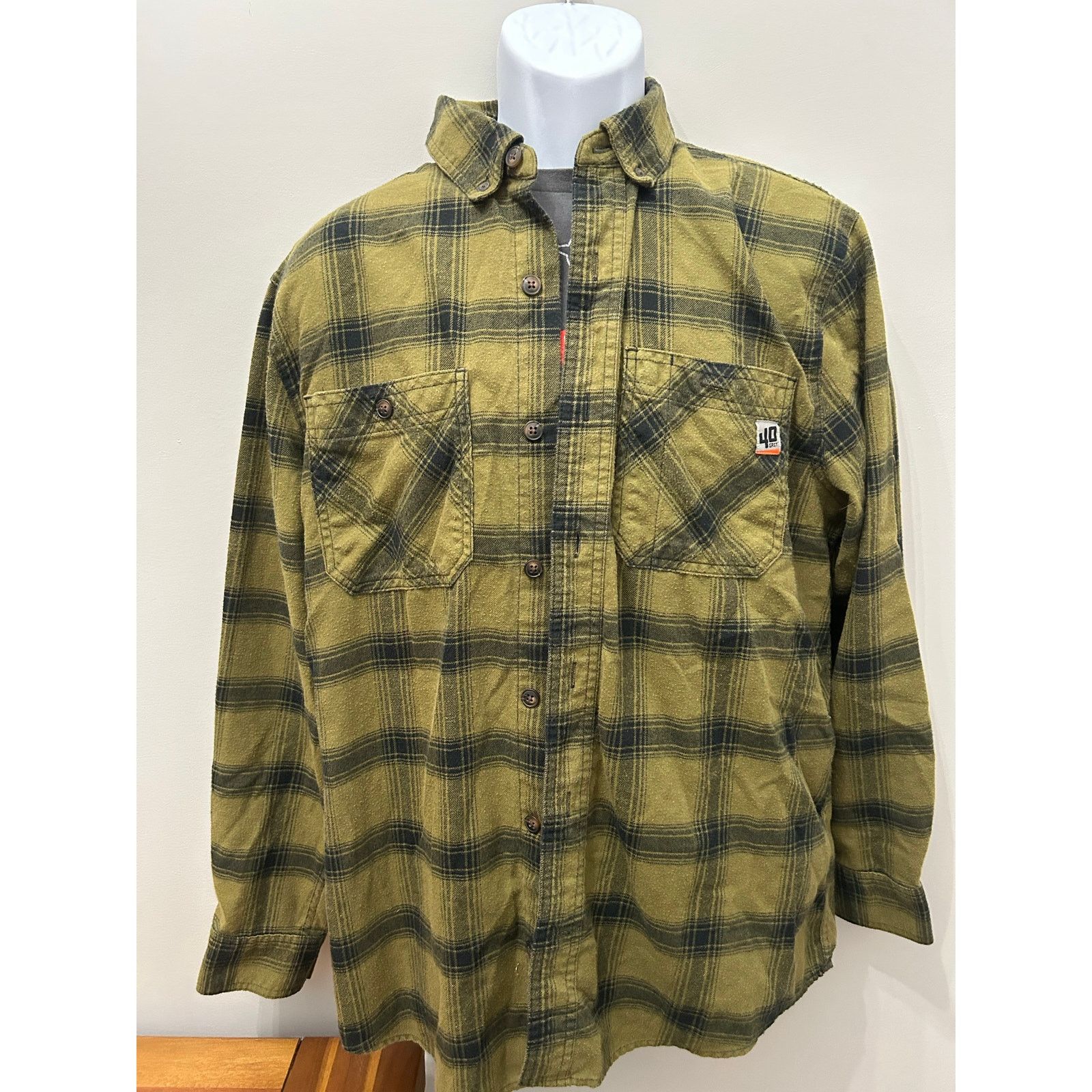 Duluth Trading Company Duluth Trading 40 Grit Green Black Flannel Work Shirt M Size US M / EU 48-50 / 2 - 5 Thumbnail