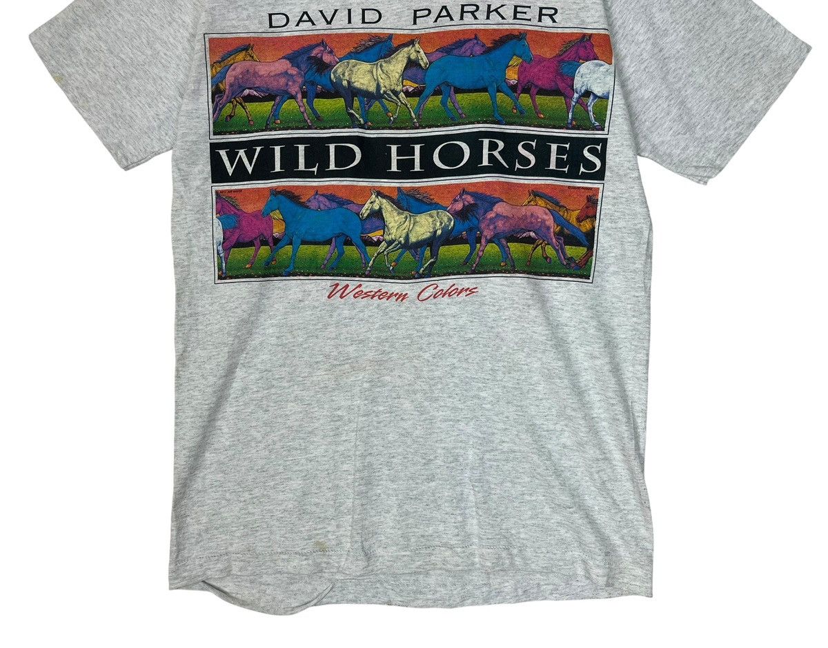 Vintage Vintage Wild Horses by David Parker T shirt Size US L / EU 52-54 / 3 - 4 Thumbnail