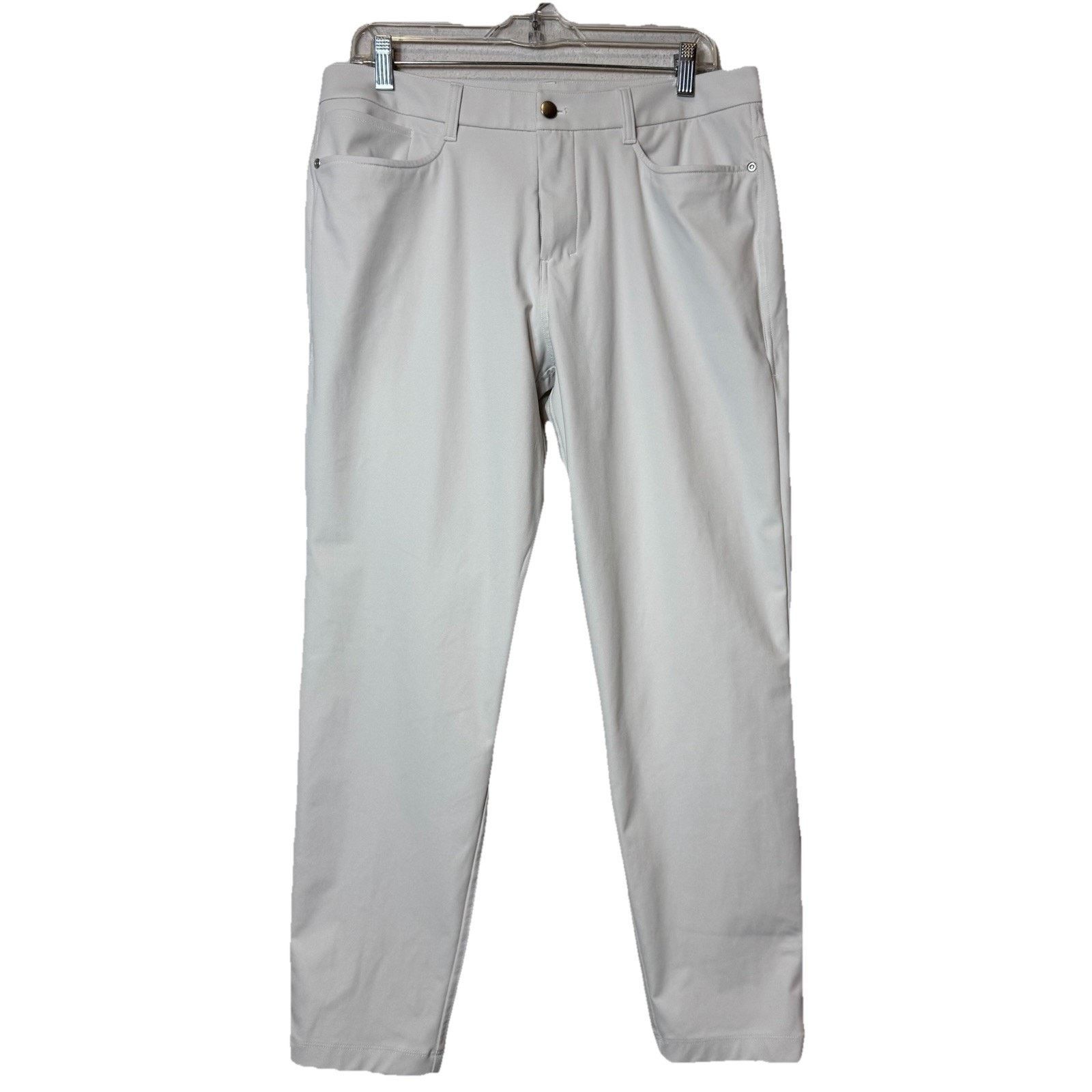 Lululemon Lululemon Men's ABC Slim-Fit Pant Warpstreme Light Gray 33 Size US 33 - 1 Thumbnail
