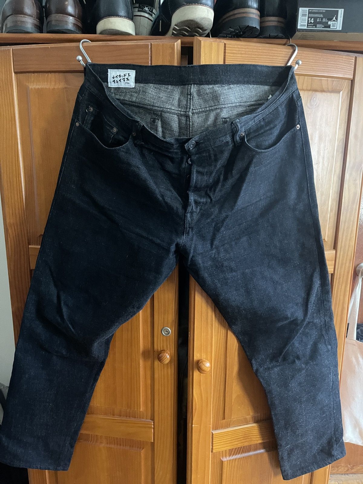 image of Naked Famous Mij7 Yahan Midnight Weird Guy 40 in Black, Men's