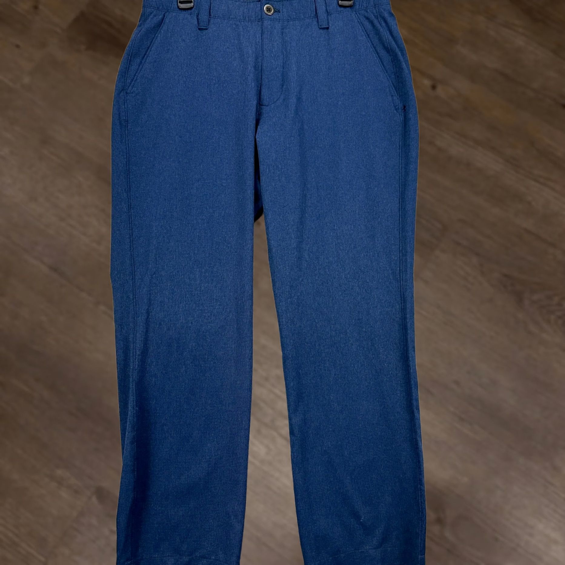Under Armour Under Armour Men Golf Chino Pants 34X32 Blue Flat Front Performance Tech Pocket Size US 34 / EU 50 - 1 Thumbnail