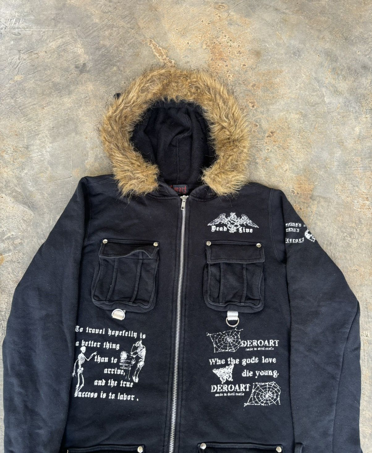 Hysteric Glamour Deorart Ifsixwasnine Lgb Style Multi Pocket Fur Hoodie Size US S / EU 44-46 / 1 - 2 Thumbnail