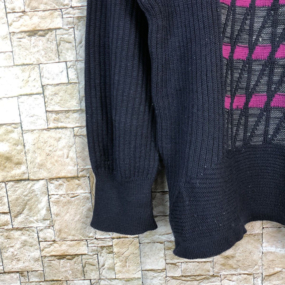 Homespun Knitwear × Japanese Brand Qurante Cingars Dark Blue Knitwear #A658 Size M / US 6-8 / IT 42-44 - 7 Thumbnail