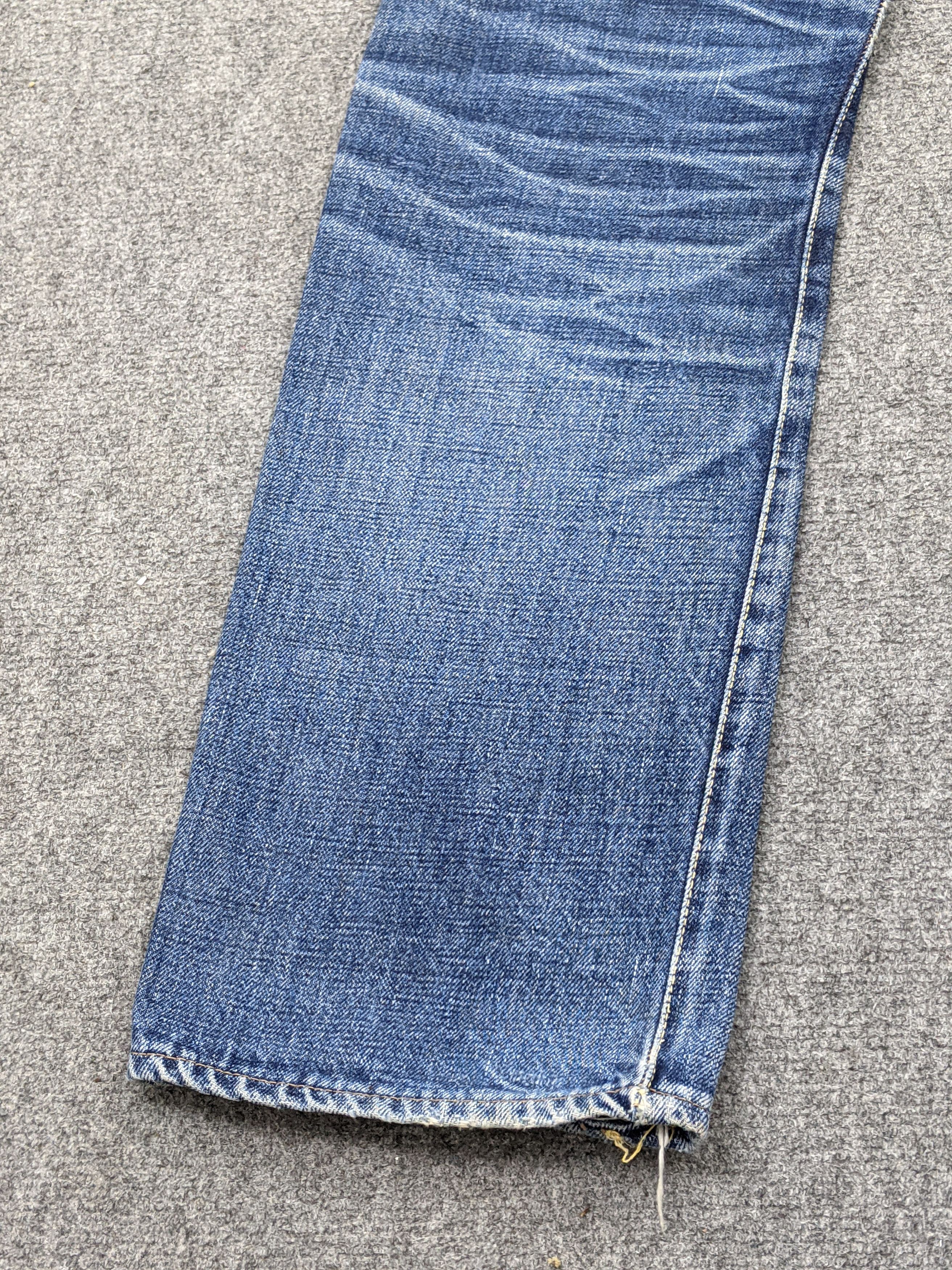 Denime × Japanese Brand × Vintage Vintage Denime Selvedge Faded Blue Jeans DJ0017Z Size US 27 - 15 Thumbnail