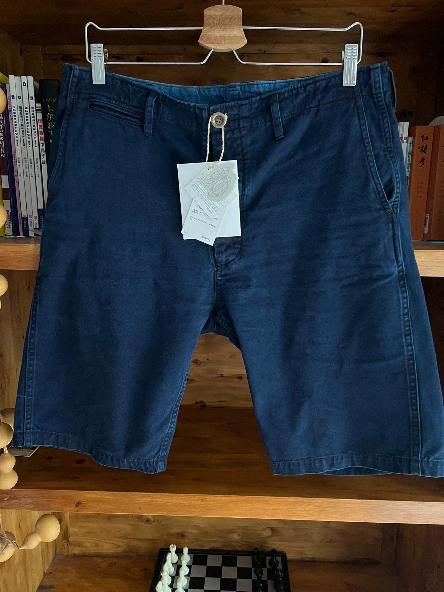 Visvim Visvim ICT Chino Giza Cotton 2019 Blue Dyeing Shorts -DMC Size US 34 / EU 50 - 1 Thumbnail