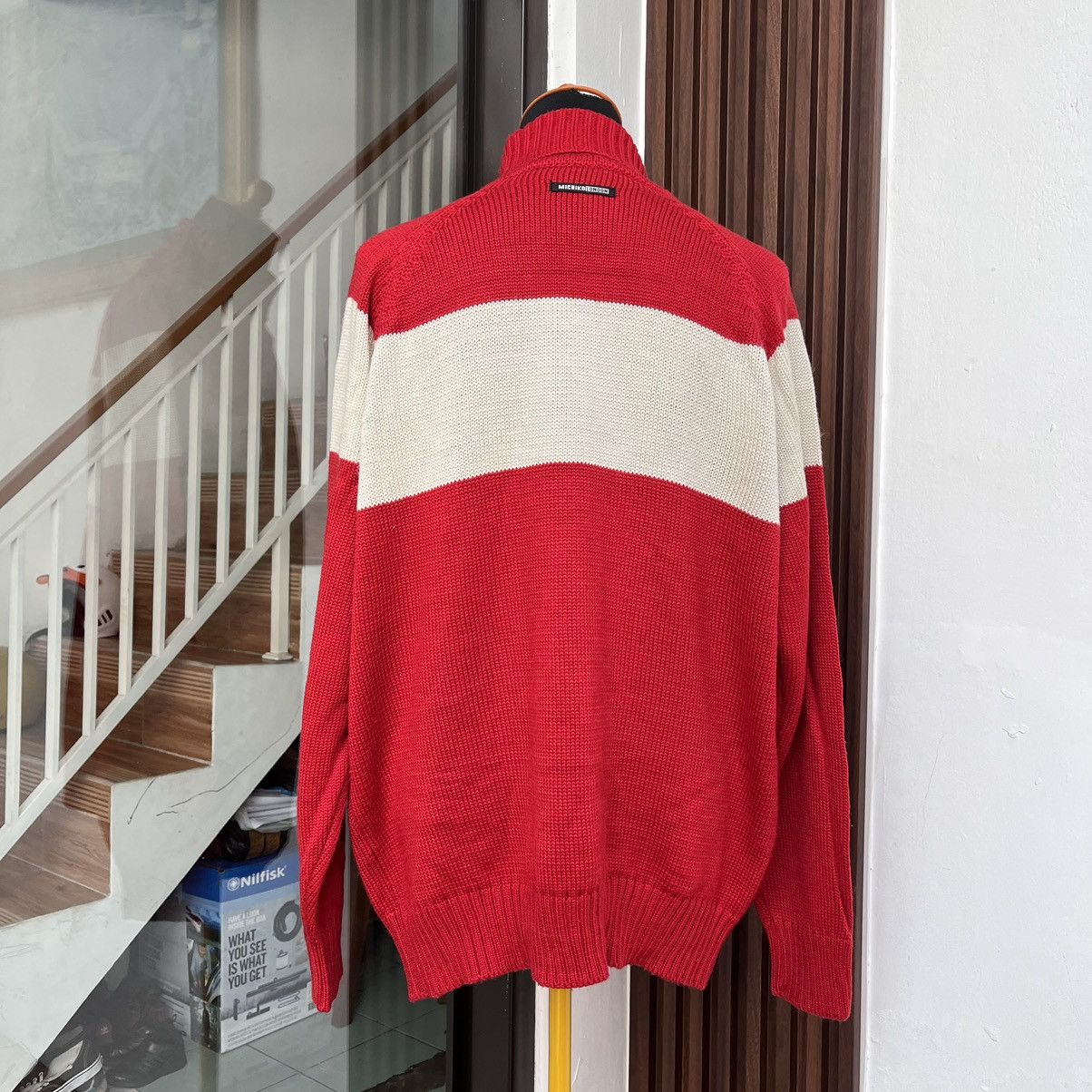Michiko Koshino Vintage Michiko Koshino London Knitwear Turtle Neck Big Logo Size US L / EU 52-54 / 3 - 2 Thumbnail