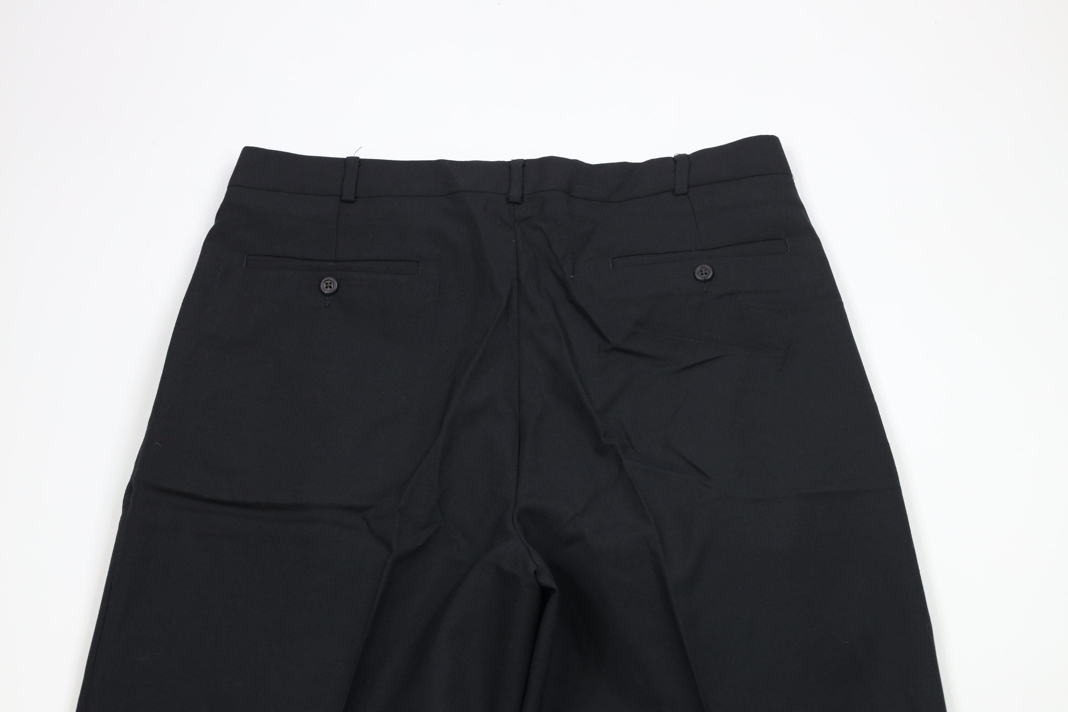 Lands' End × Vintage Vintage 90s Lands End Wide Leg Chino Pants Trousers Black Size US 36 / EU 52 - 10 Thumbnail