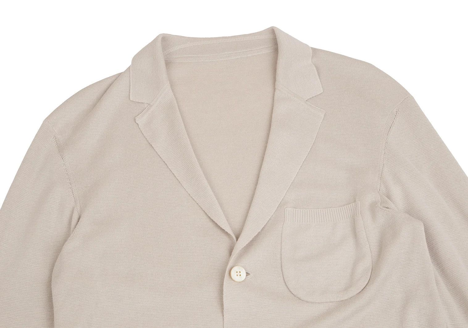 Issey Miyake Acrylic Linen Knit Jacket in Beige 2 Size US M / EU 48-50 / 2 - 2 Thumbnail