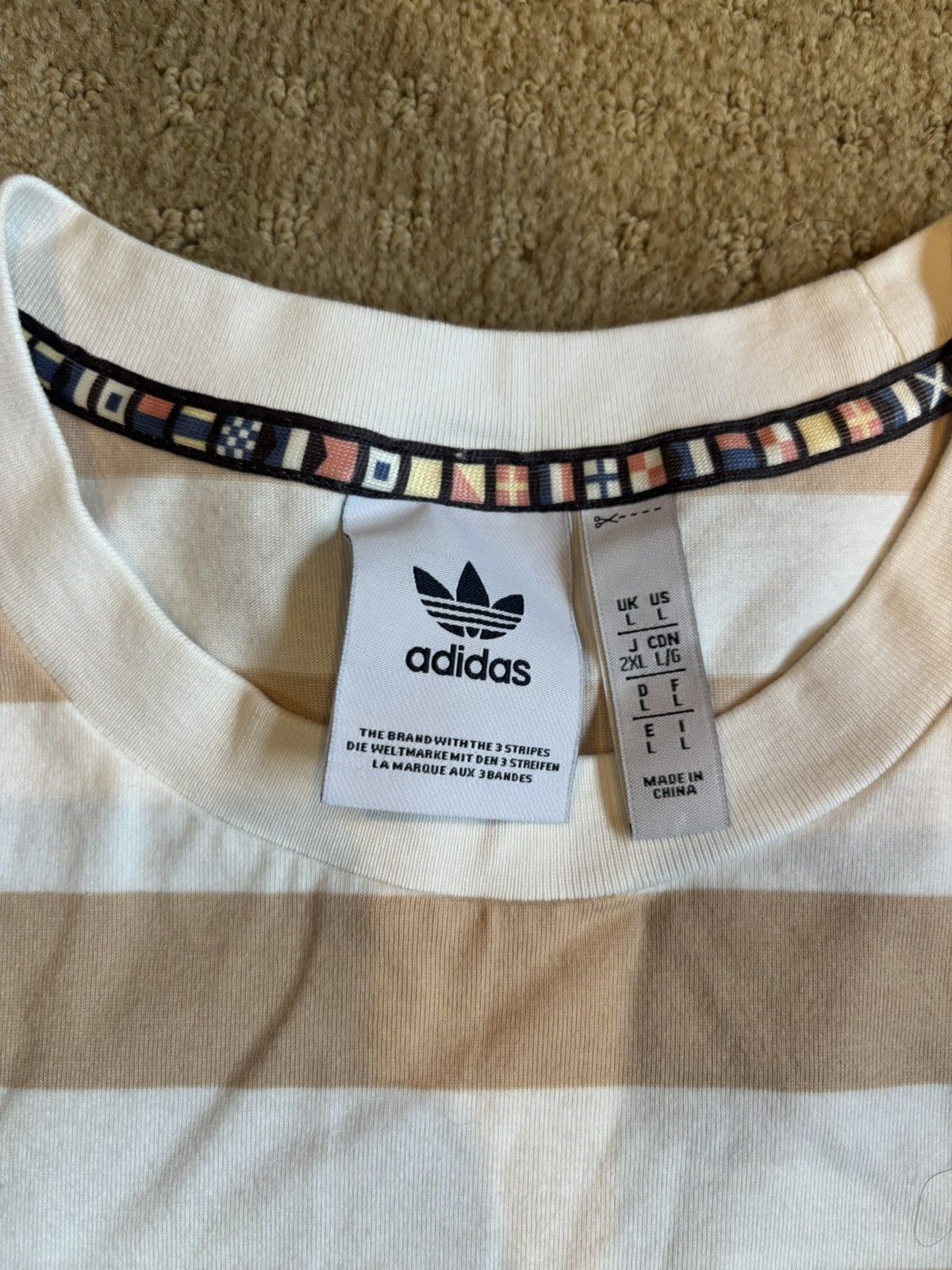 Adidas Adidas Striped Tee Size US L / EU 52-54 / 3 - 2 Thumbnail