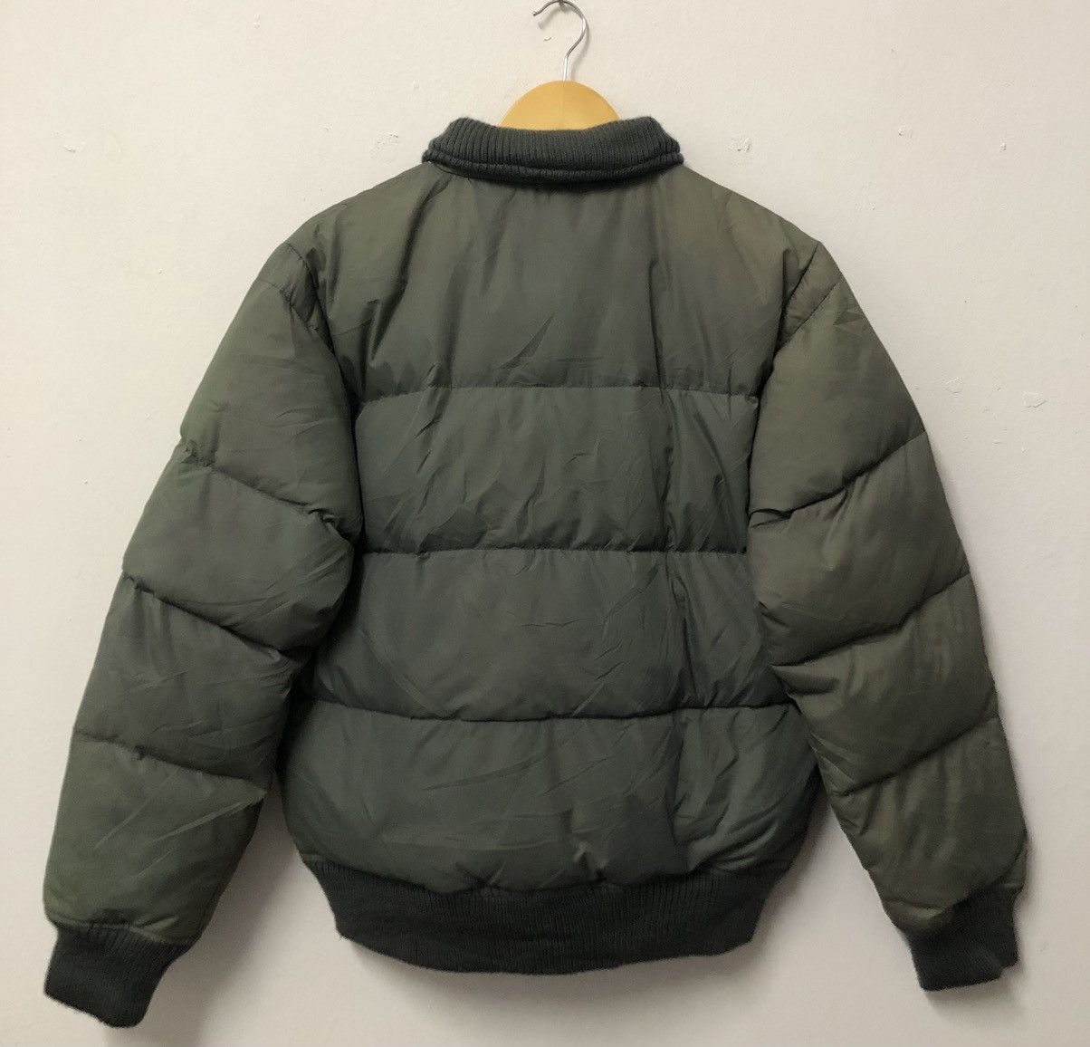 Abercrombie & Fitch VTG Abercrombie & Fitch Moose Logo Olive Puffer Jacket Size US S / EU 44-46 / 1 - 2 Thumbnail