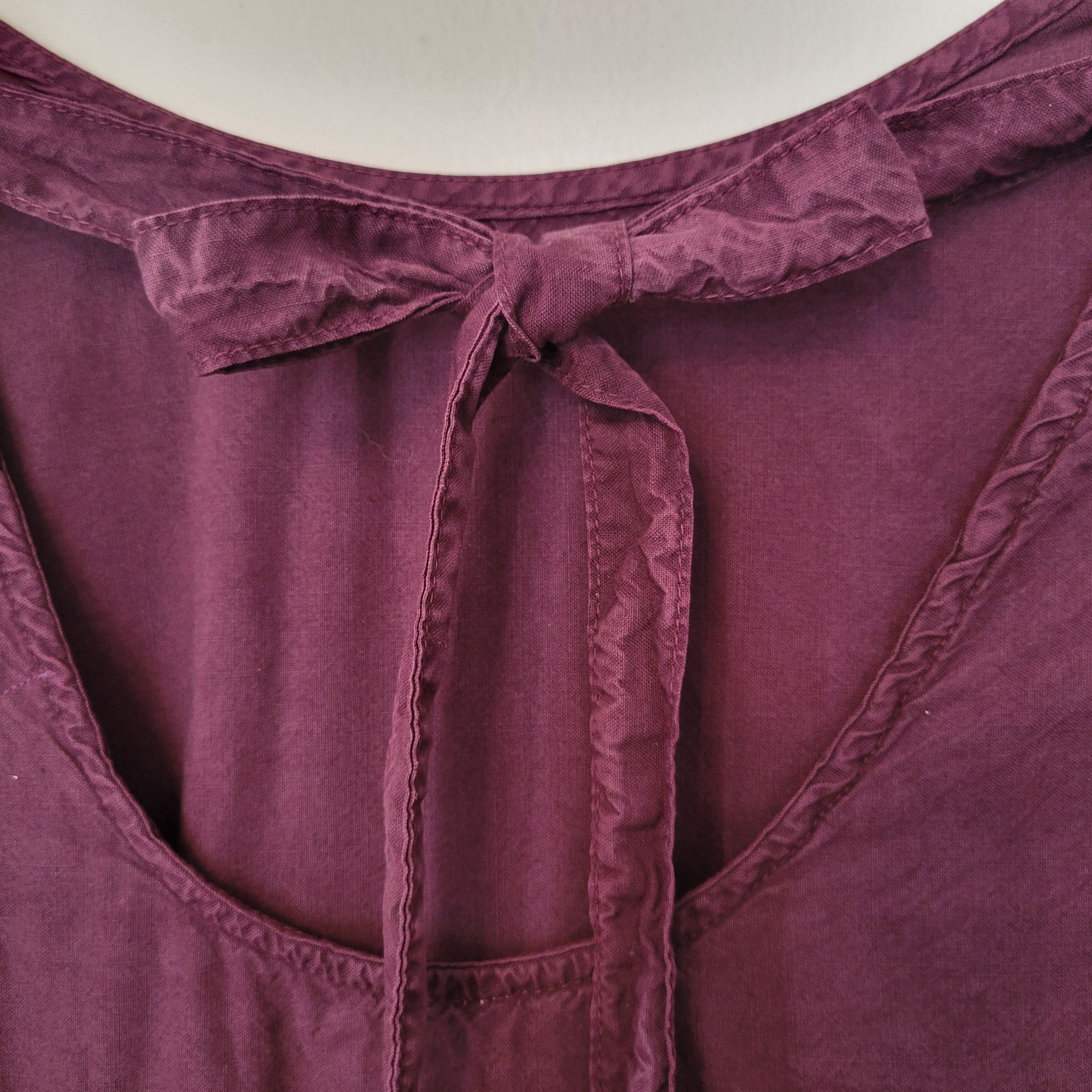 Anthropologie Anthropologie Cloth Stone M Burgundy TIFFANY Bell Sleeves Sh Size M / US 6-8 / IT 42-44 - 6 Thumbnail