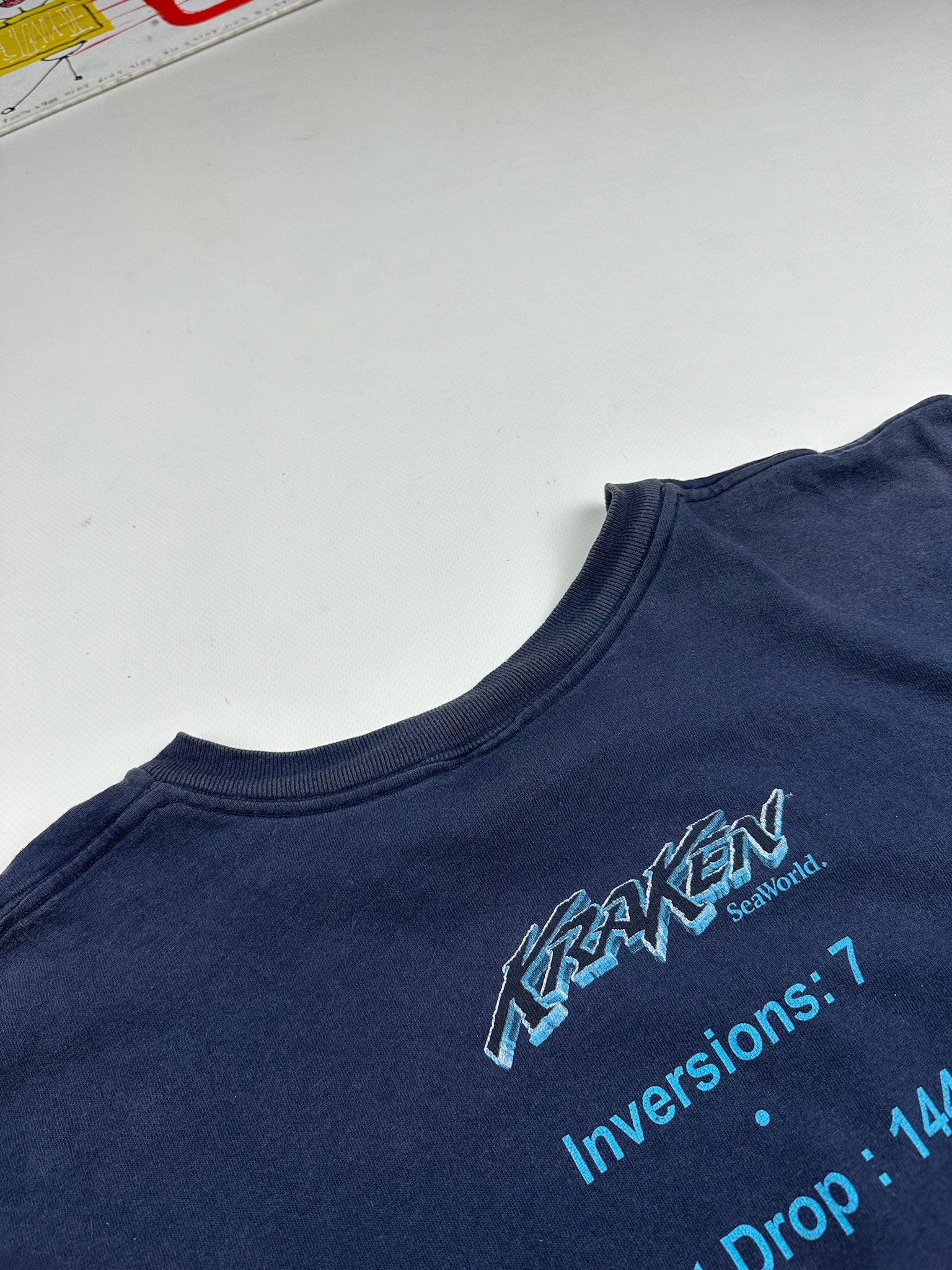 Expert Horror Vintage Kraken t-shirt monster theme park roller coaster Size US XL / EU 56 / 4 - 8 Thumbnail