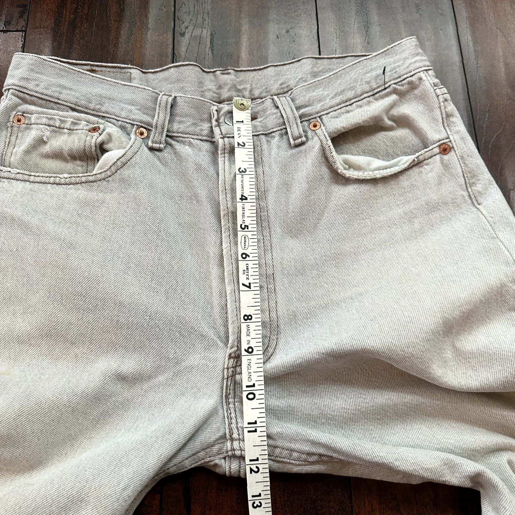 Levi's VTG Levi's 501 Jeans Button Fly 90s 80s Denim Grey 34x30 Men Classic Straight Vintage 501 XX Size US 34 / EU 50 - 5 Thumbnail