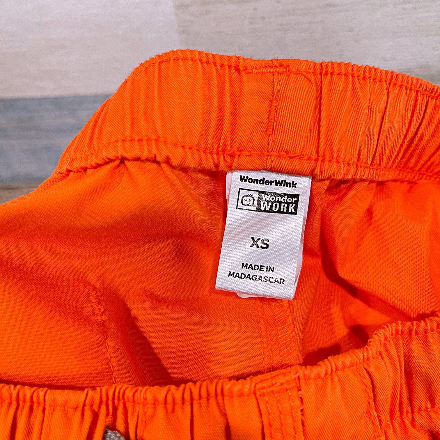 Koio Clemson Tigers WonderWink Cargo Scrub Pant Orange Nursing XS Size 24" / US 00 / IT 34 - 5 Thumbnail