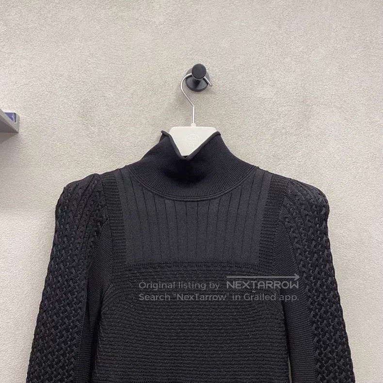 Hermes Hermes Ribbed knit long sleeves Size XXS / US 00 / IT 34 - 4 Thumbnail