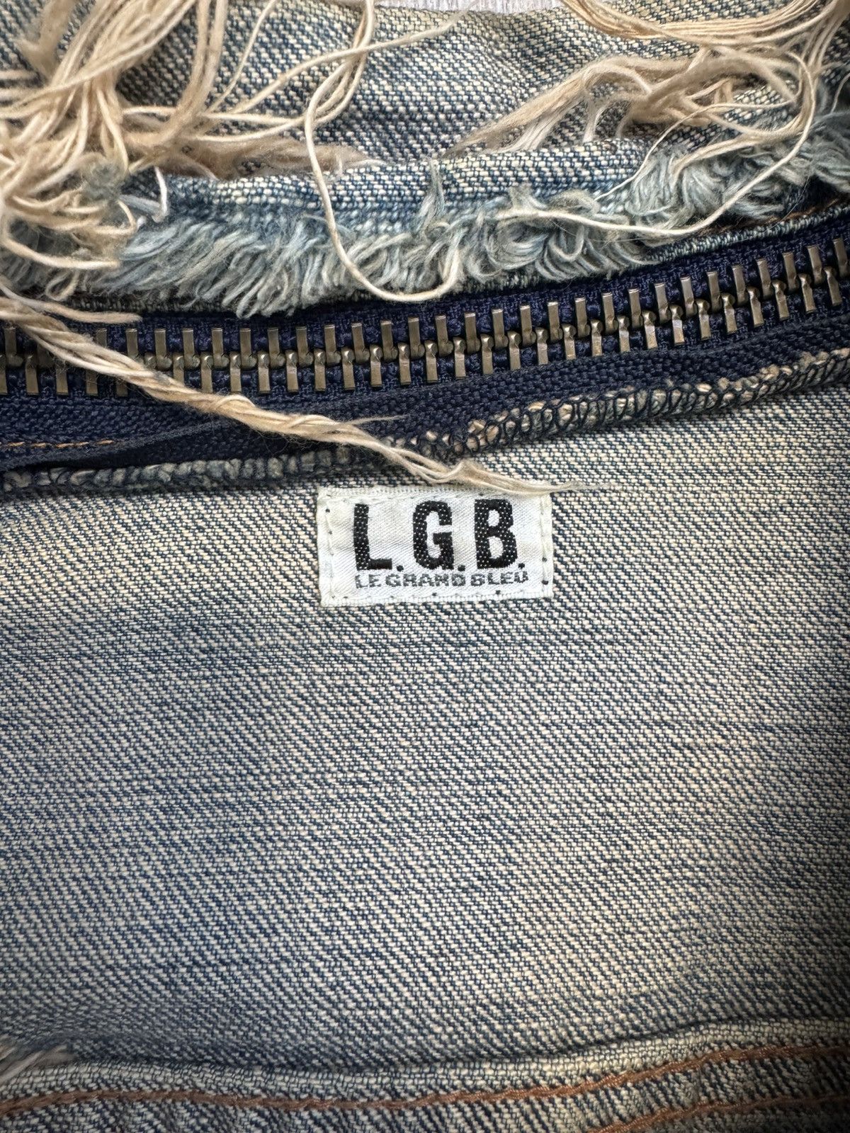 Le Grande Bleu (L.G.B.) LGB le grand bleu distressed denim jacket Size US M / EU 48-50 / 2 - 7 Thumbnail