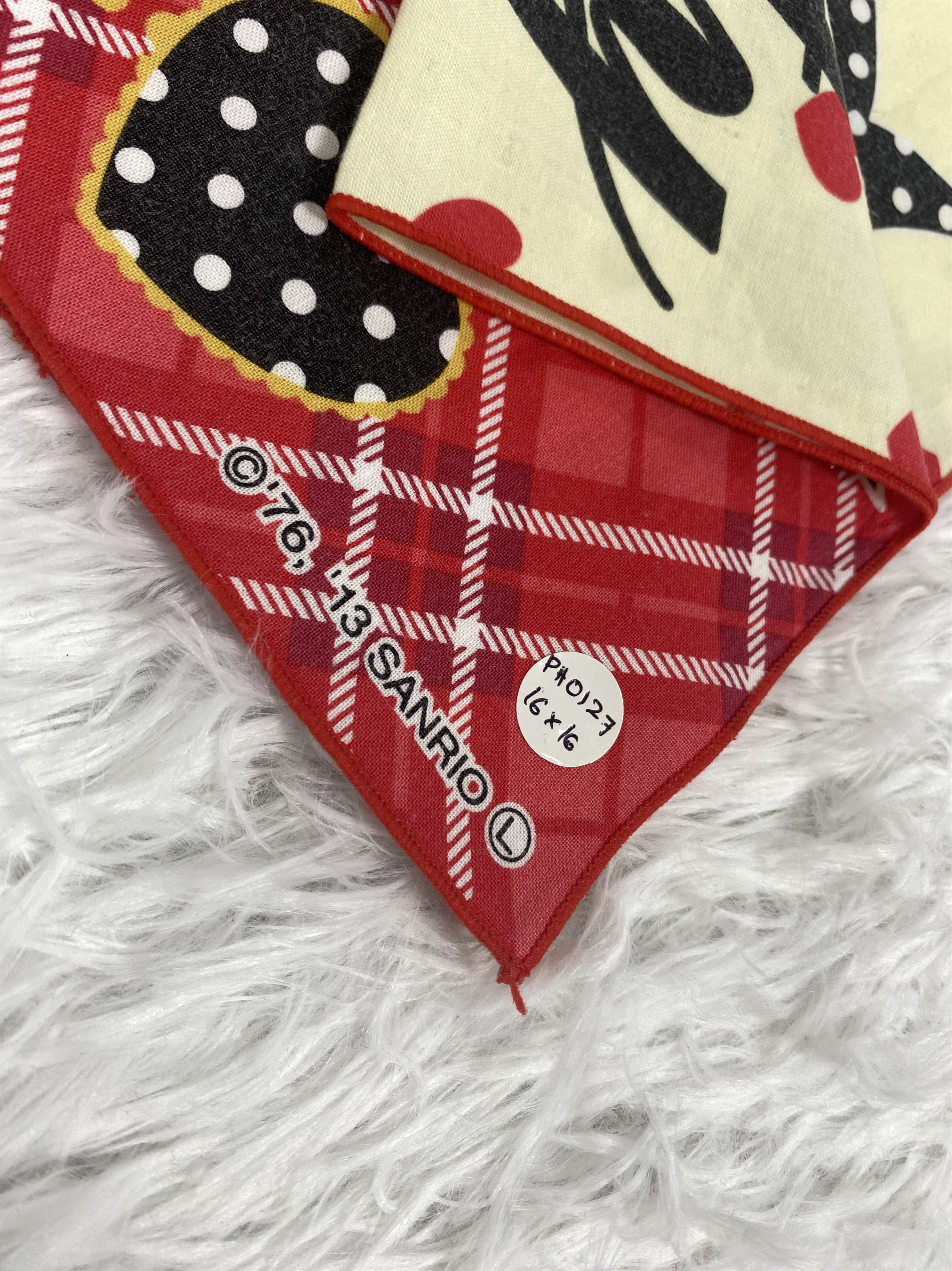 Anime Vintage Hello Kitty Handkerchief PH0127 Size ONE SIZE - 2 Thumbnail