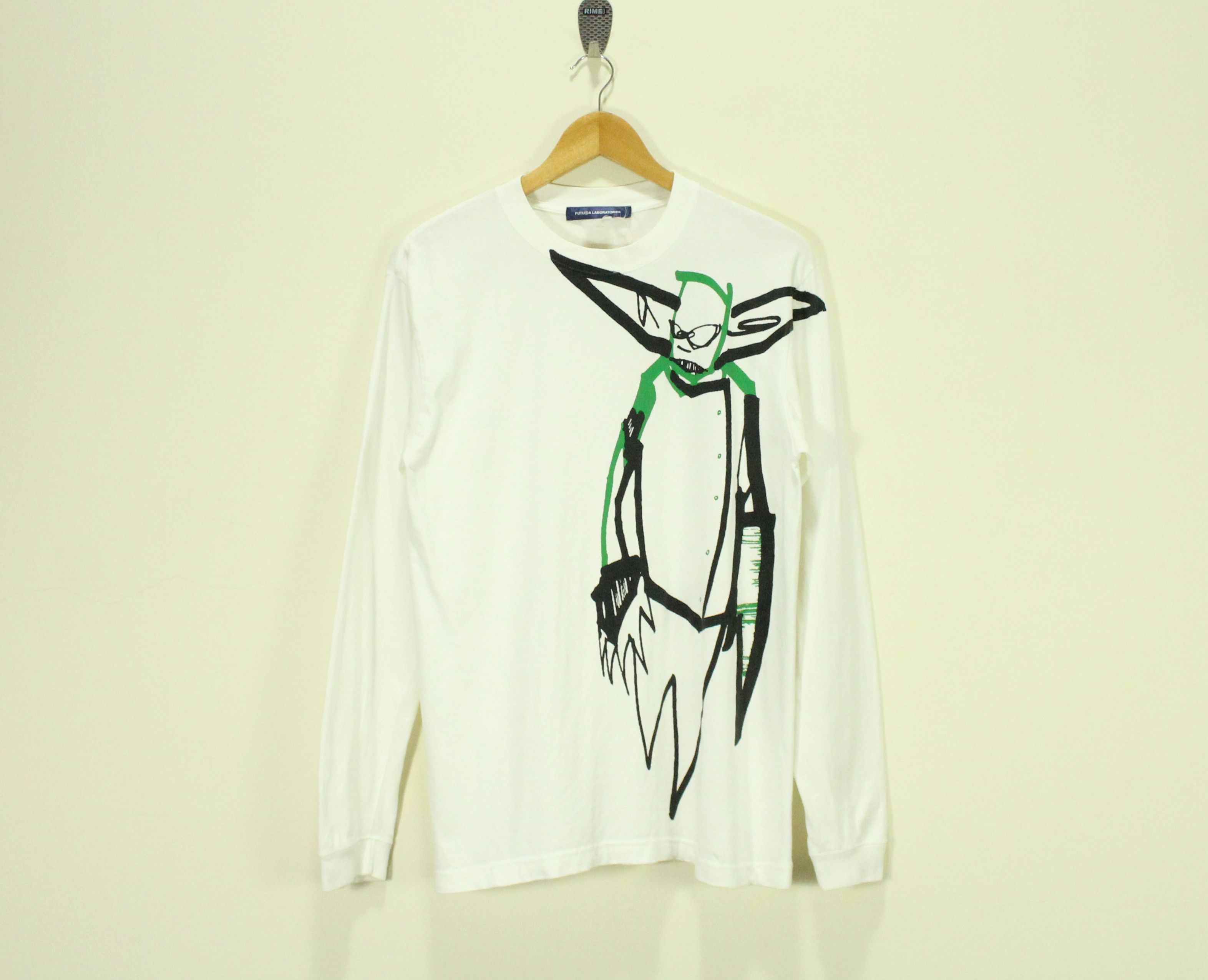 image of Art x Futura Vintage Futura Laboratories T Shirt Big Logo in White, Men's (Size Medium)