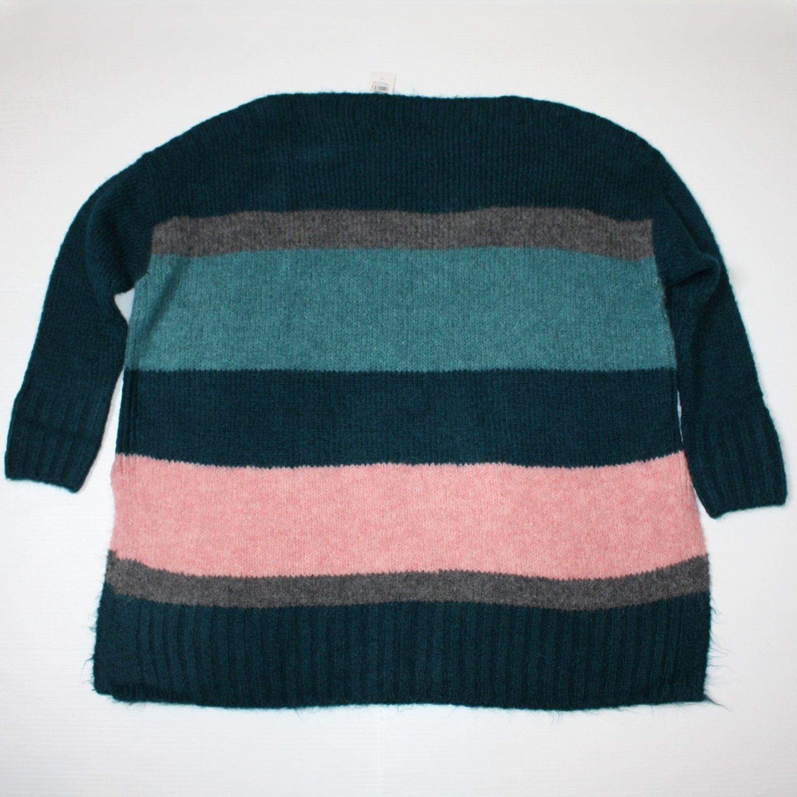 Loft Loft Lou & Grey Striped Plushfuzz Poncho Sweater in size M Size M / US 6-8 / IT 42-44 - 6 Thumbnail