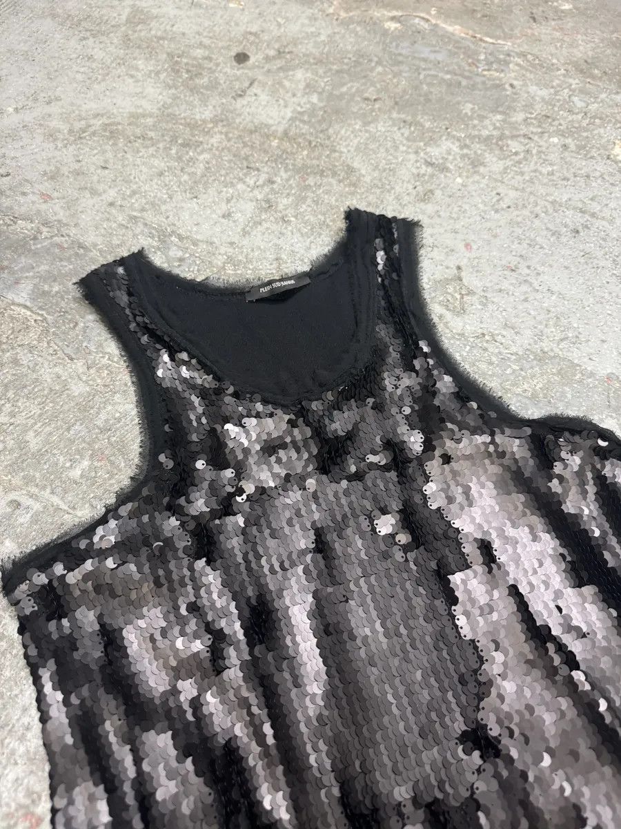 Vintage 2000s Plein Sud Black Disco Sequin Dress Size M / US 6-8 / IT 42-44 - 5 Thumbnail