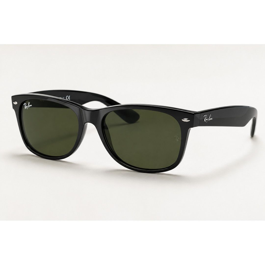 RayBan Ray-Ban RB2140 Wayfarer Sunglasses Black/Green Size ONE SIZE - 1 Thumbnail
