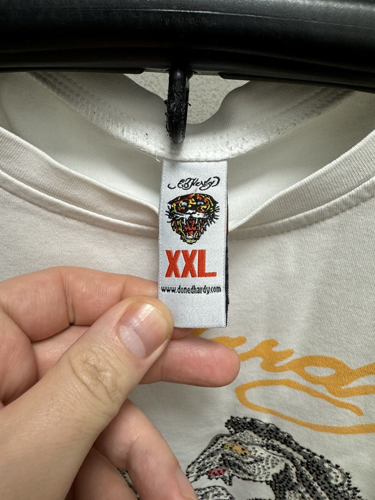 Ed Hardy Ed hardy by christian audigier white t-shirt XXL 2xl Size US XXL / EU 58 / 5 - 5 Thumbnail