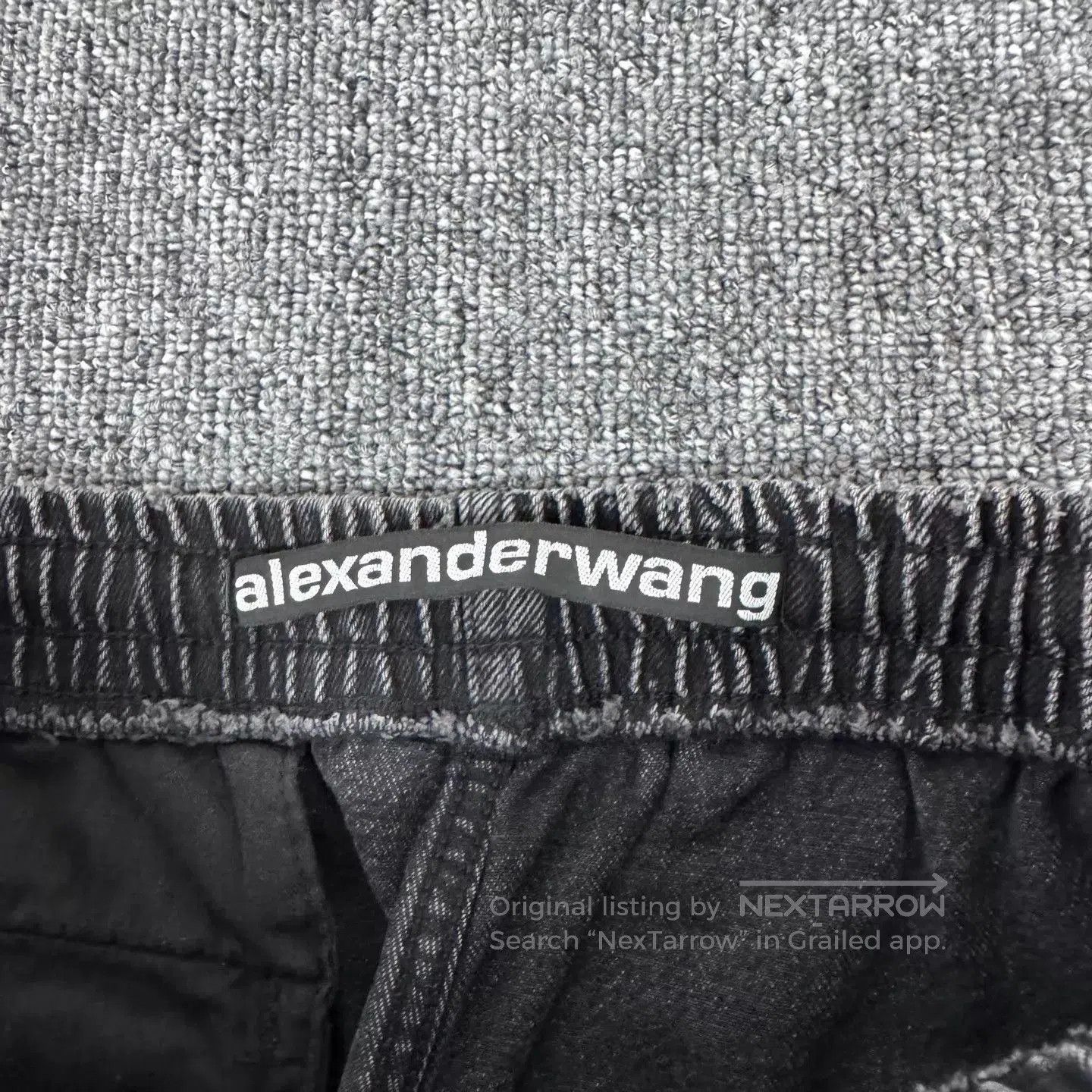 Alexander Wang Black Denim Pants with Side Stripe, Size 30. Size US 30 / EU 46 - 5 Thumbnail