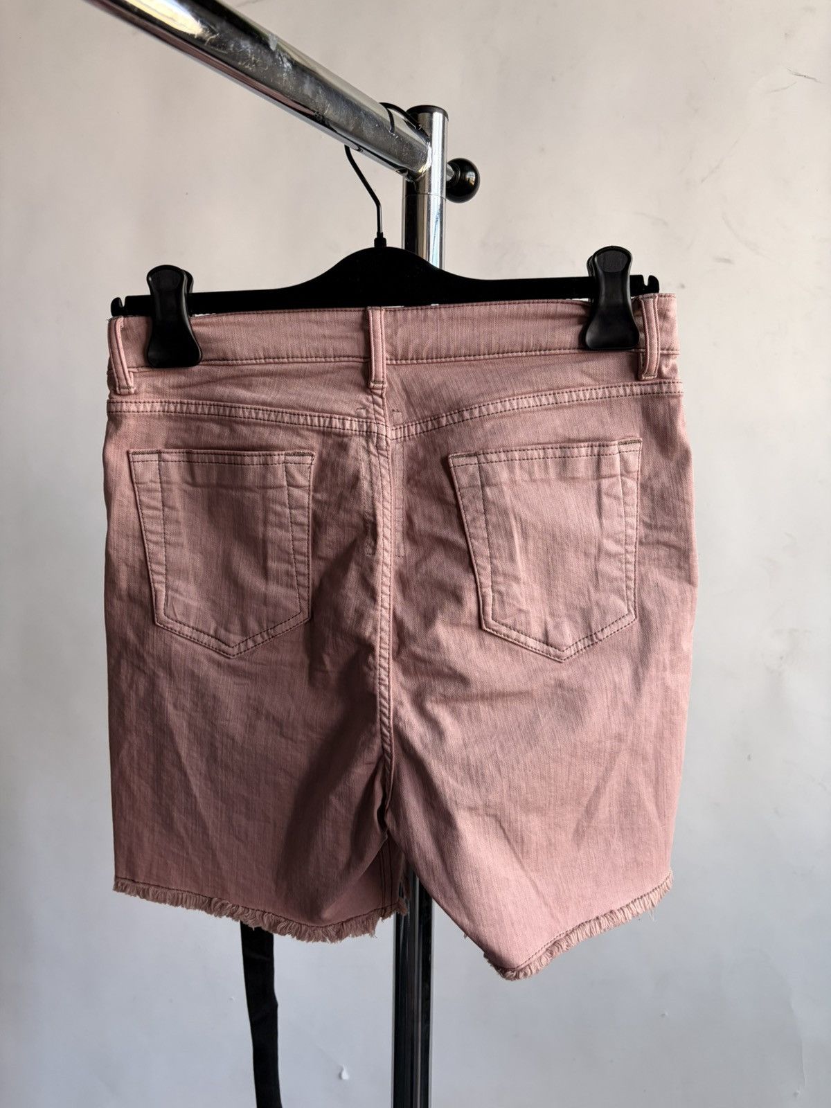 Rick Owens NEW Rick Owens Pentagram denim Shorts pink Size US 27 - 2 Thumbnail