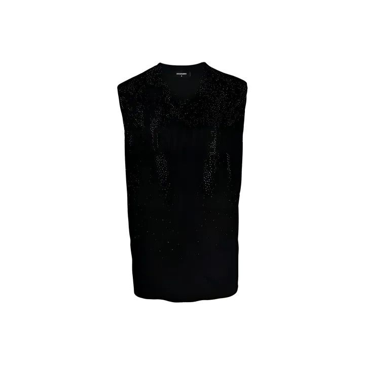 Dsquared2 DSQUARED2 SS23 Black Logo Tank Top 0079 Size US M / EU 48-50 / 2 - 1 Thumbnail