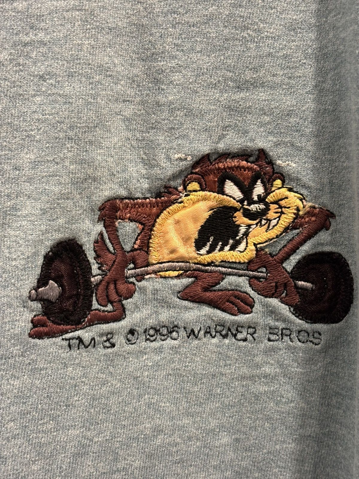 Other Vintage 1996 Weightlifting Taz Looney Tunes Shirt Oneita XL Size US XL / EU 56 / 4 - 2 Thumbnail