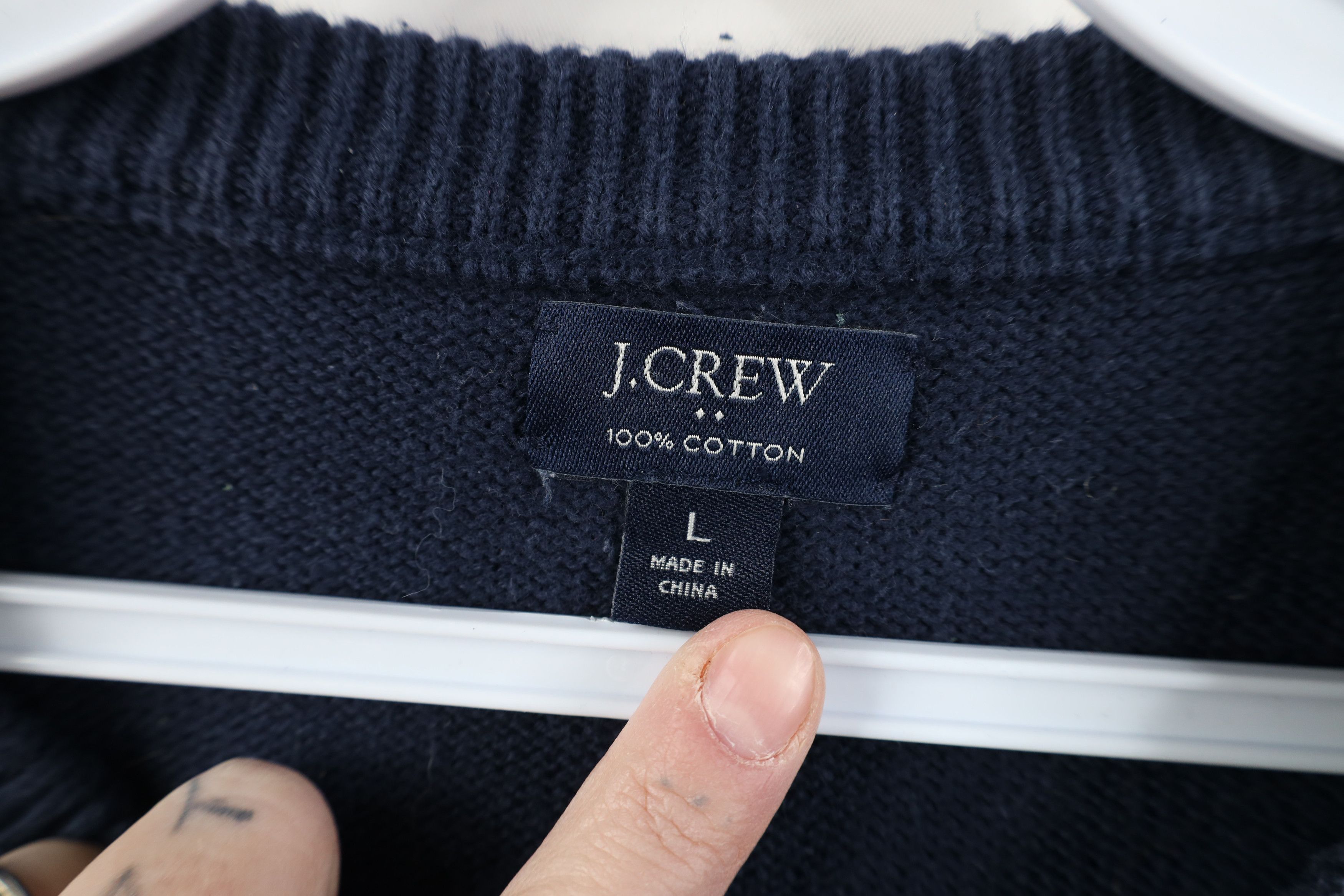J.Crew Vintage Y2K J Crew Snowflake Fair Isle Cotton Knit Sweater Size US L / EU 52-54 / 3 - 9 Thumbnail