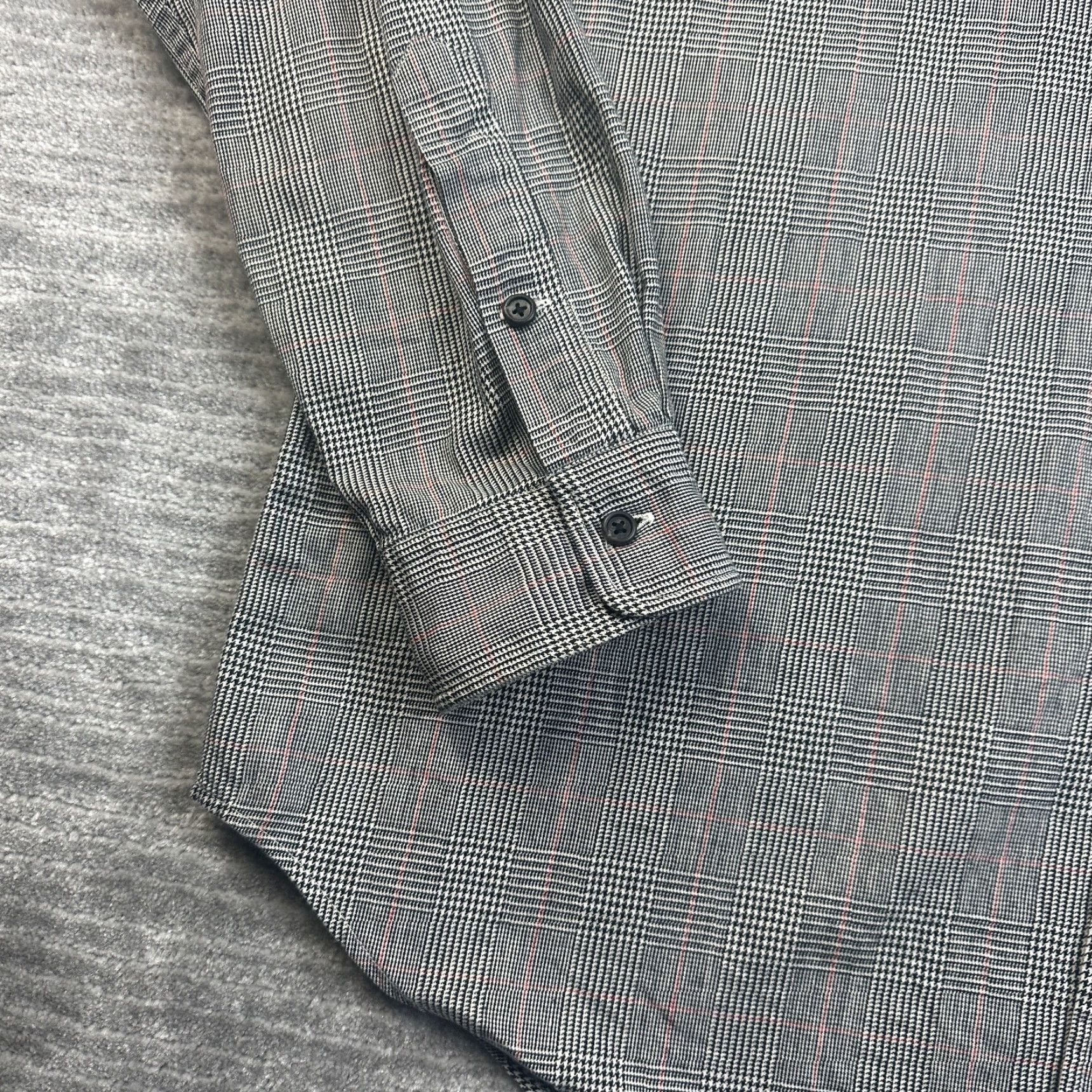 Polo Ralph Lauren VINTAGE Polo Ralph Lauren Polo Shirt Mens XL Gray Plaid Button Up Gardner Casual Size US XL / EU 56 / 4 - 5 Thumbnail