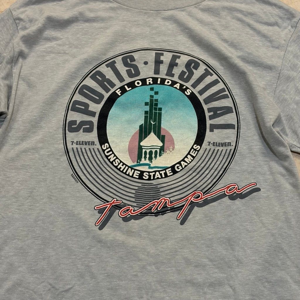 Vintage Vintage 80s Florida's Sunshine Games T-shirt MADE IN USA Size US L / EU 52-54 / 3 - 2 Thumbnail