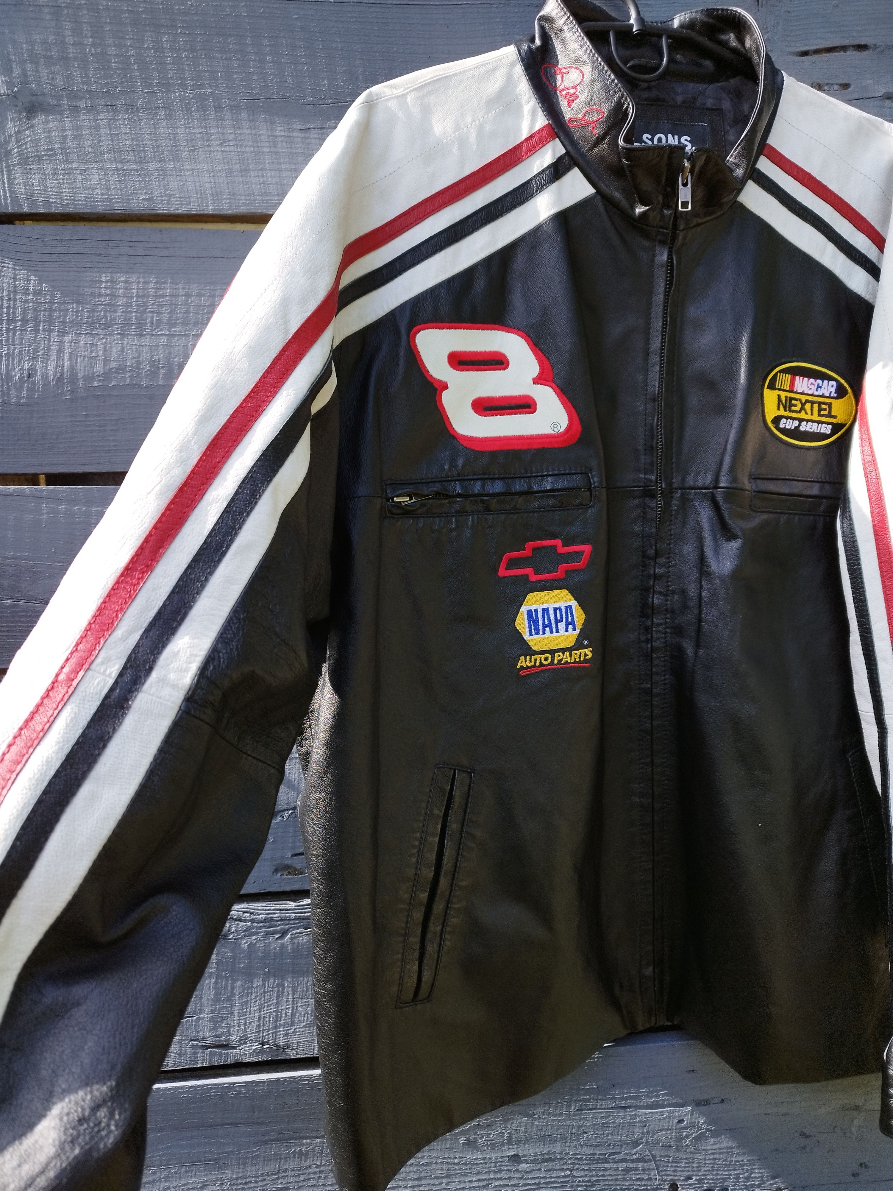 Wilsons Leather Vintage Wilsons Leather x Chase Authentic NASCAR Jacket Size US M / EU 48-50 / 2 - 2 Thumbnail