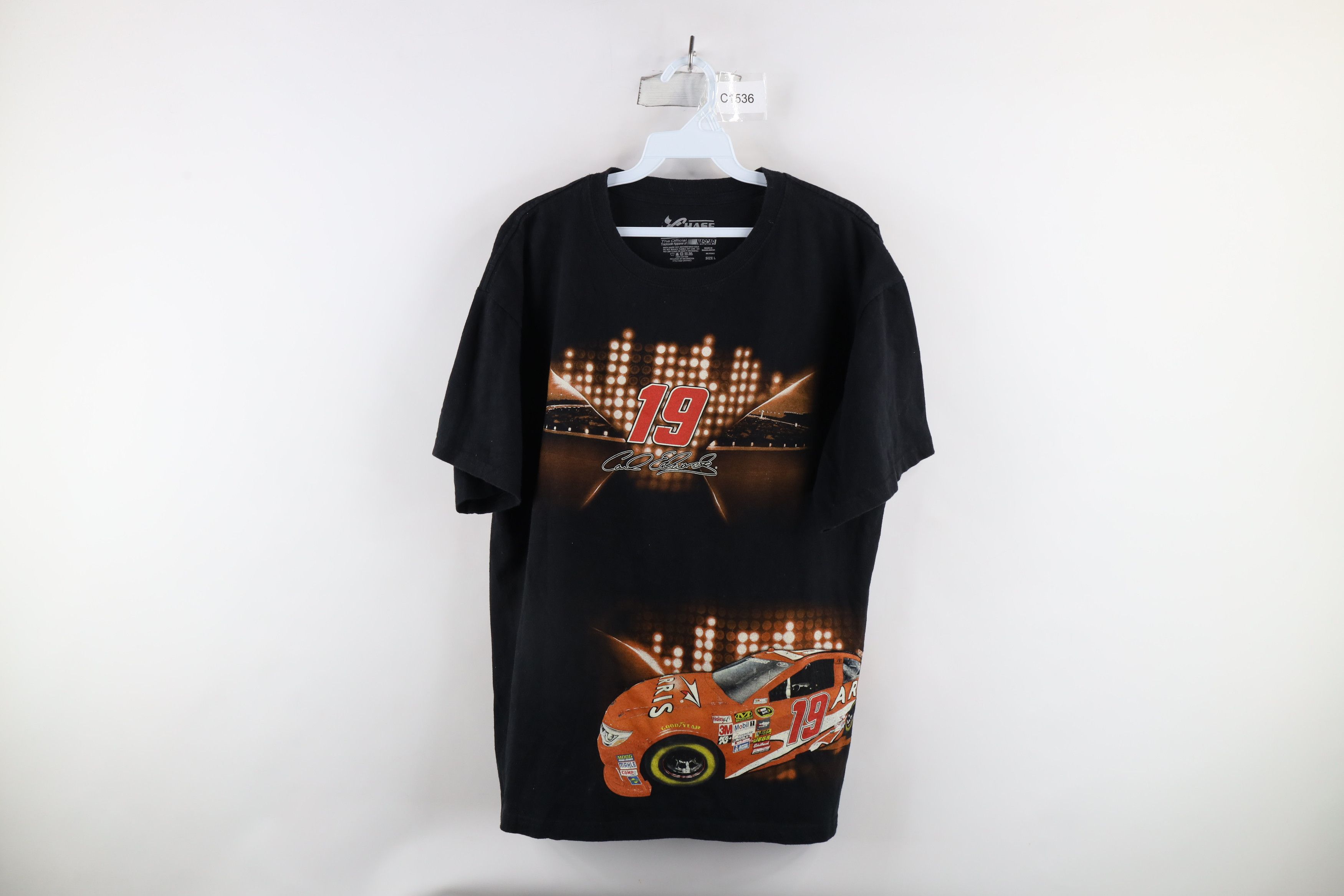 Vintage Y2K NASCAR Out All Over Print Carl Edwards Racing T-Shirt Size US L / EU 52-54 / 3 - 1 Thumbnail