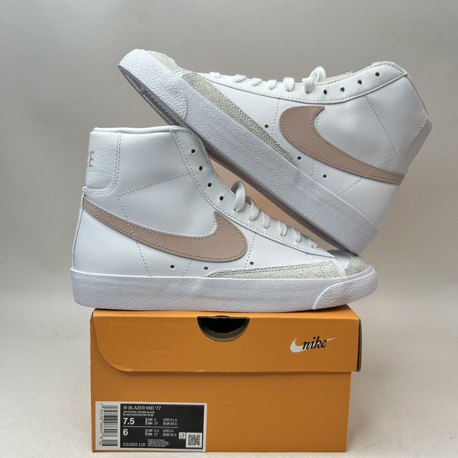 Nike Nike Blazer Mid 77 Vintage WMNS “Pink Oxford” 2024 Size US 7.5 / IT 37.5 - 1 Thumbnail
