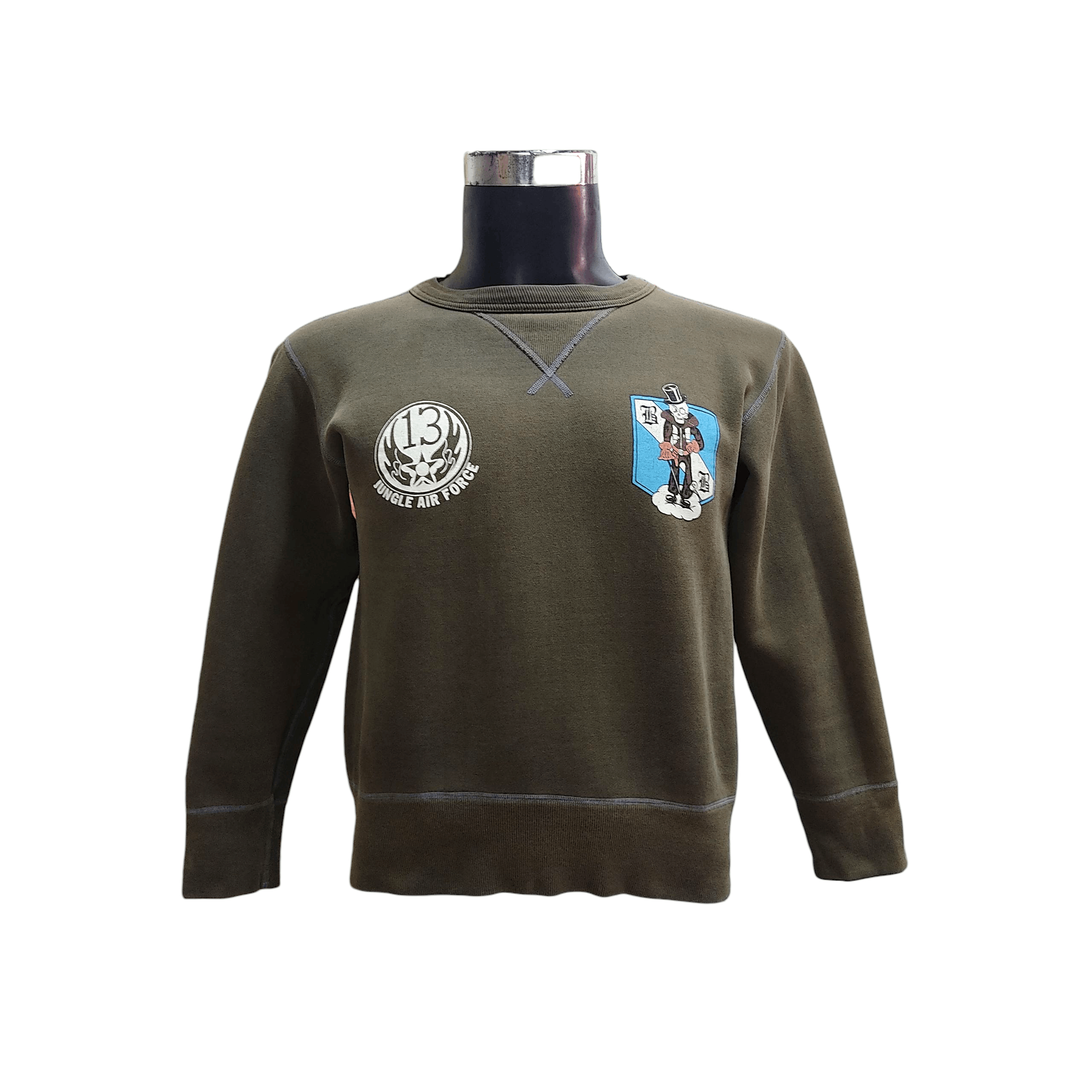 Buzz Rickson's Vintage 80s Buzz Rickson Jungle Air Force Sweatshirt Size US S / EU 44-46 / 1 - 1 Thumbnail