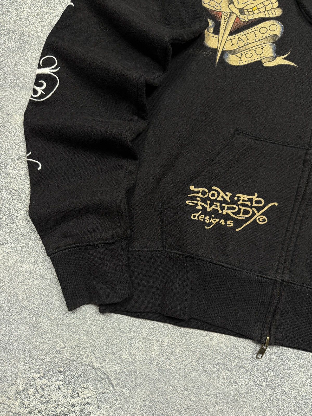 Ed Hardy Y2K Rare Crazy Ed Hardy Zipper Hoodie Size US M / EU 48-50 / 2 - 4 Thumbnail