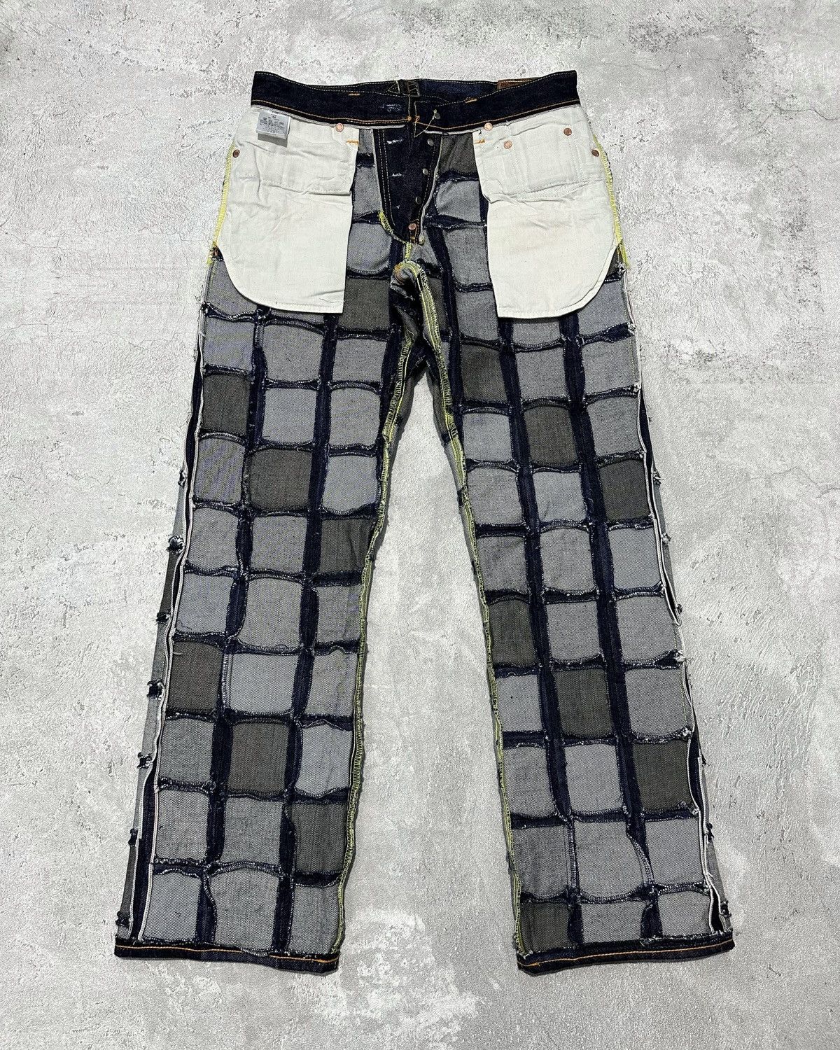 Japanese Brand × Studio D'Artisan Rare🔥 Studio D'Artisan D1687 Patchwork Jeans Size US 32 / EU 48 - 11 Thumbnail